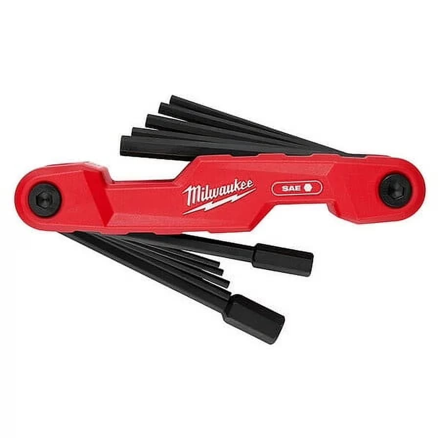 Innovative Hand Tool with Folding, 11-Key Electrician's Folding Hex Key Set, SAE - Black Model 0D4462
