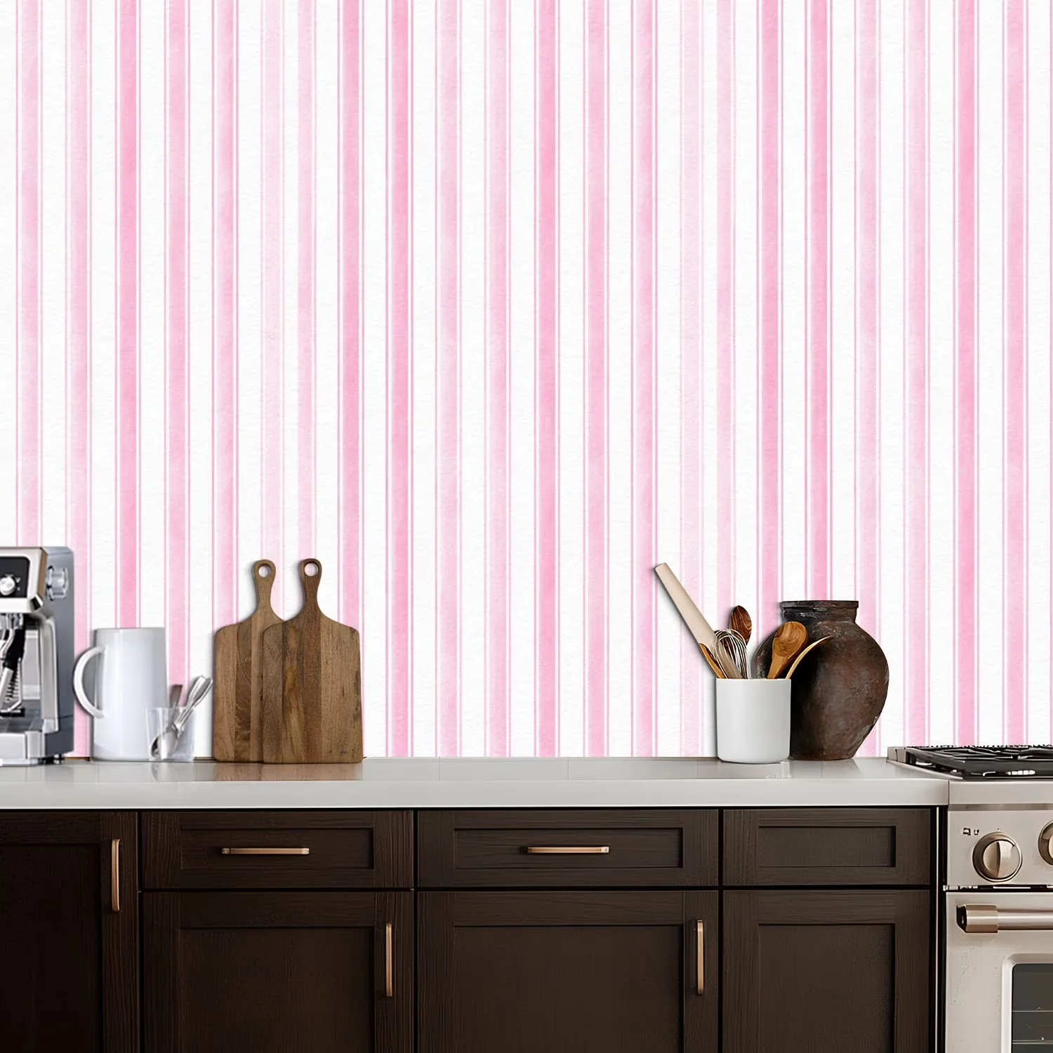 Wallpaper Wall Decals Wall Covering Classic with Waterproof - Vinyl 17.7"W x 118"L for Bedroom Model 1D51BD