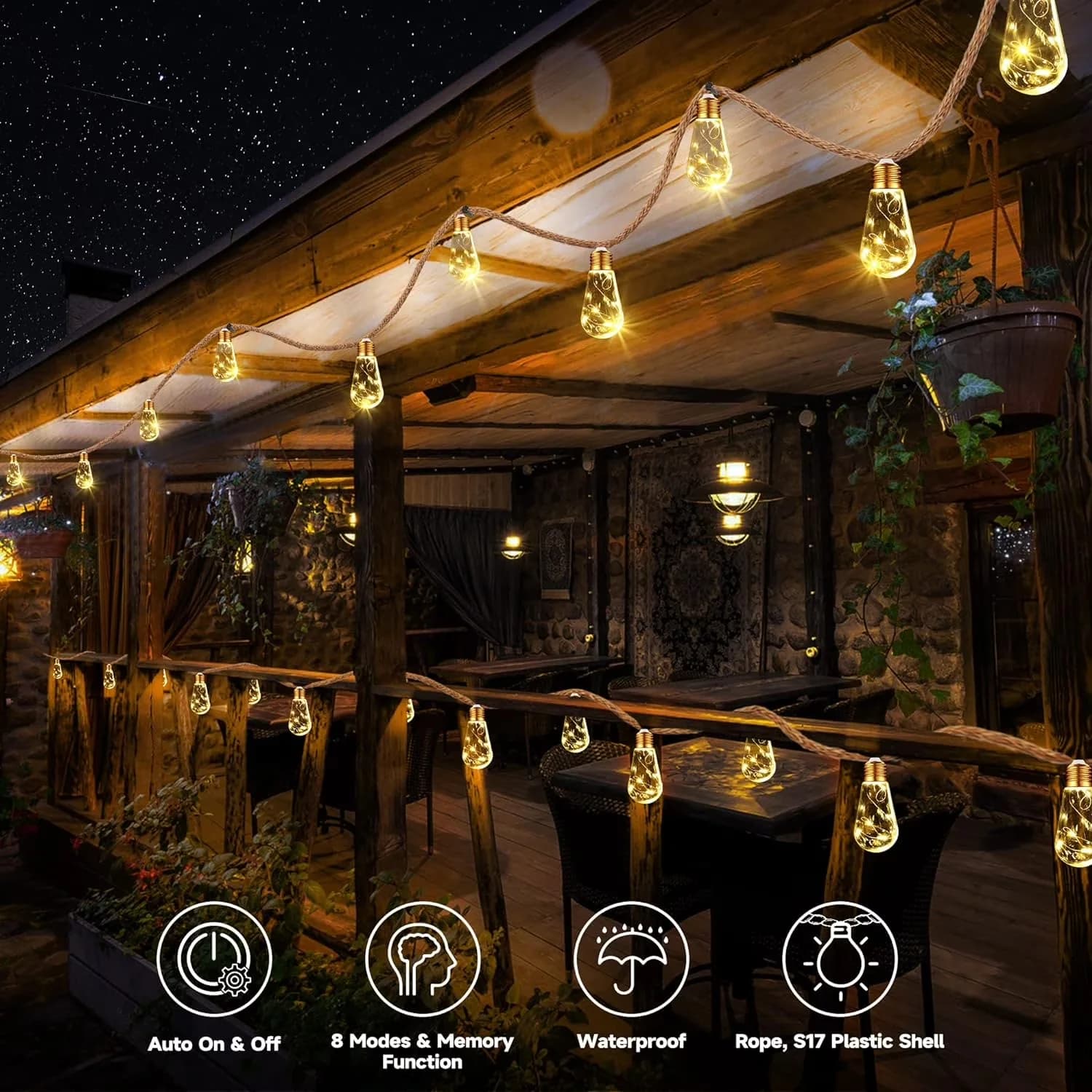 Innovative Novelty Light with LED, Waterproof - White for Party, Garden Model F226D6
