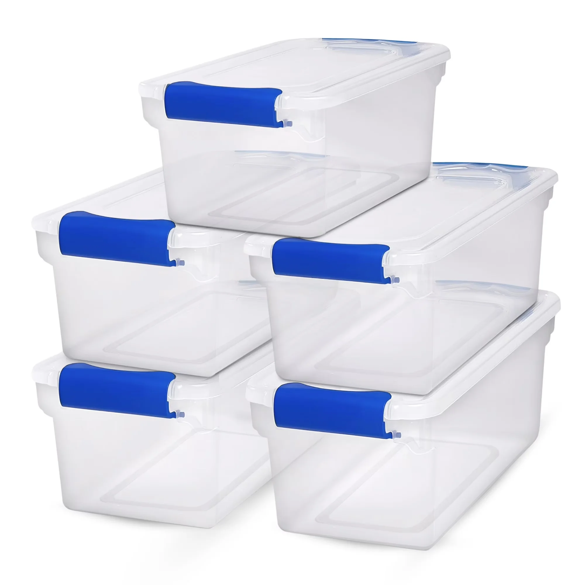 Premium Garage Storage Supply with 7.5 Qt Clear, Secure Plastic - Plastic Clear Model 79F642