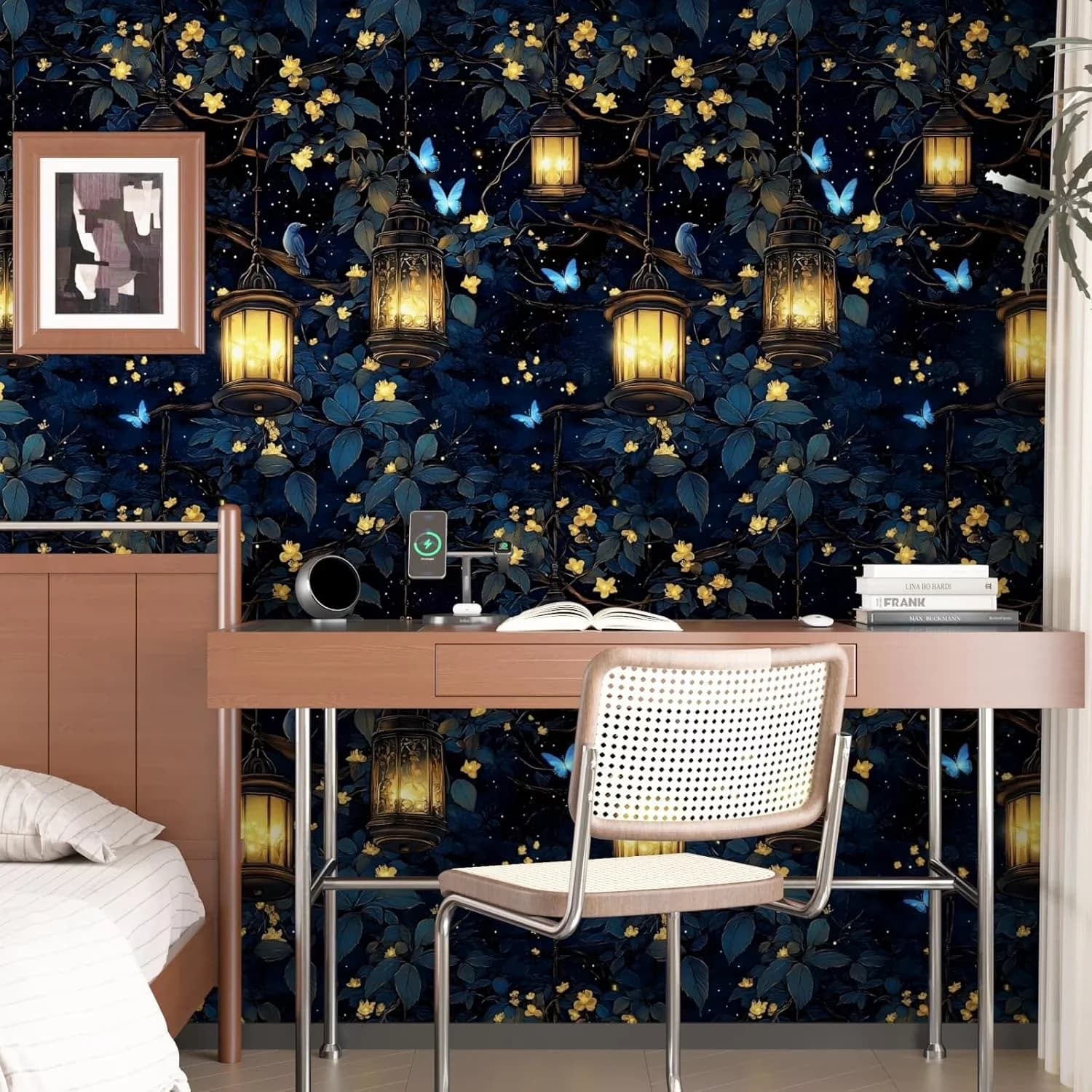 Durable Wallpaper with Durable, Removable, Waterproof - Vinyl Black for Bedroom Model D1EAA0