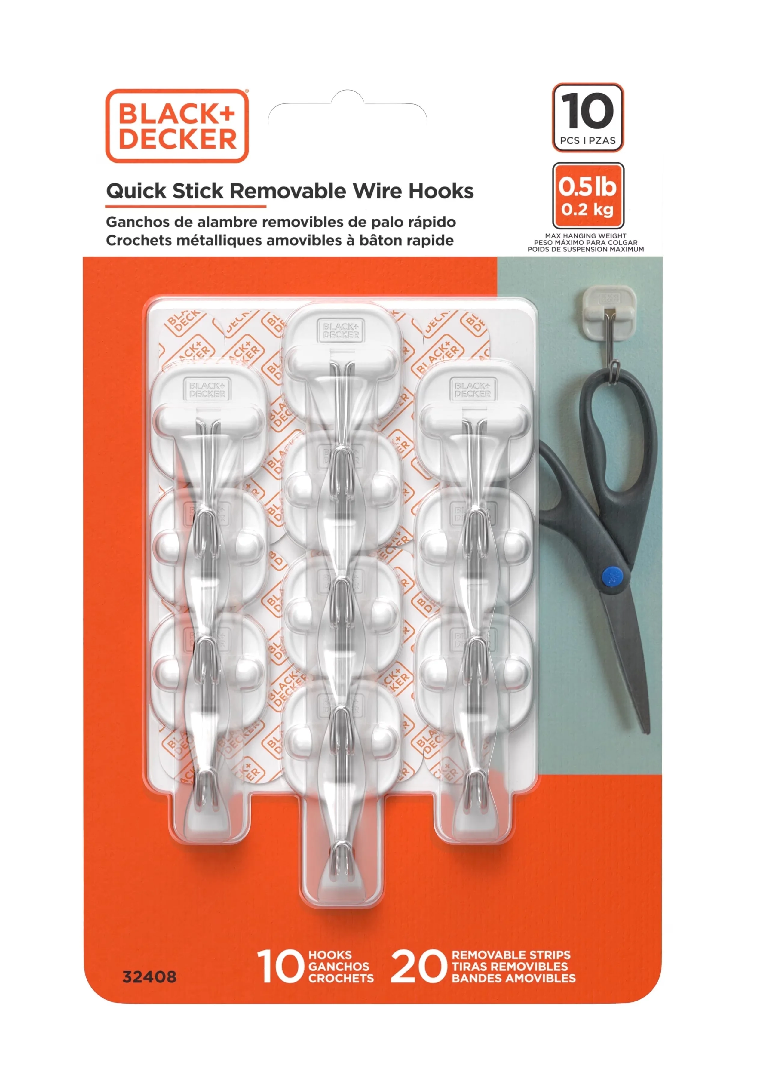 Damage-Free Hanging Innovative with Easy Installation, Easy Care - White Plastic Model FE88E8
