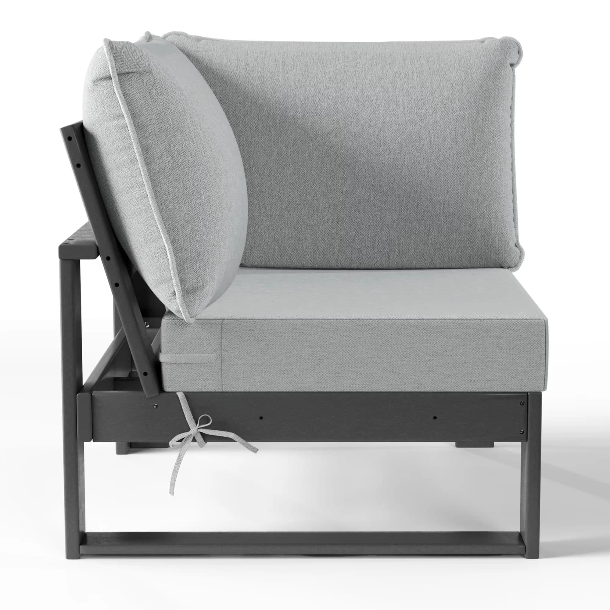 Reliable Outdoor Sofas Sectional with Modern, Montara HDPE Corner Sofa Seat - Hdpe Gray Model 91EFCA