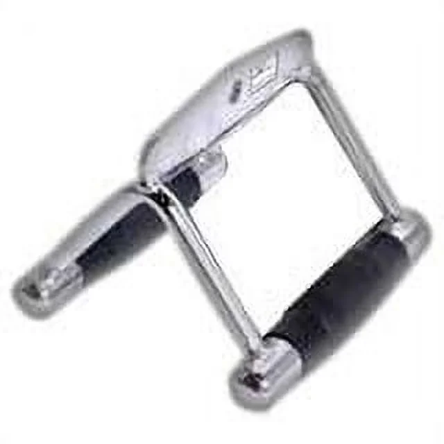 Durable Home Gym Accessory with Heavy Duty, Assorted Styles, Deluxe Double-D Handle Attachment - Silver Model BBEF28