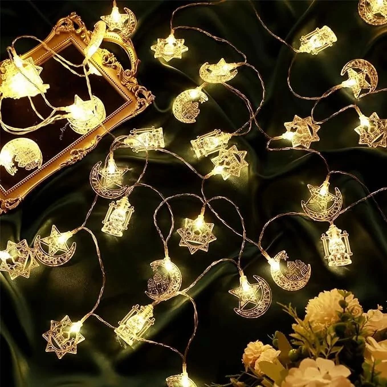 Led Lighting Premium with LED, Battery, Useful for both indoor and outdoor use. for Patio, Party - Model C73076