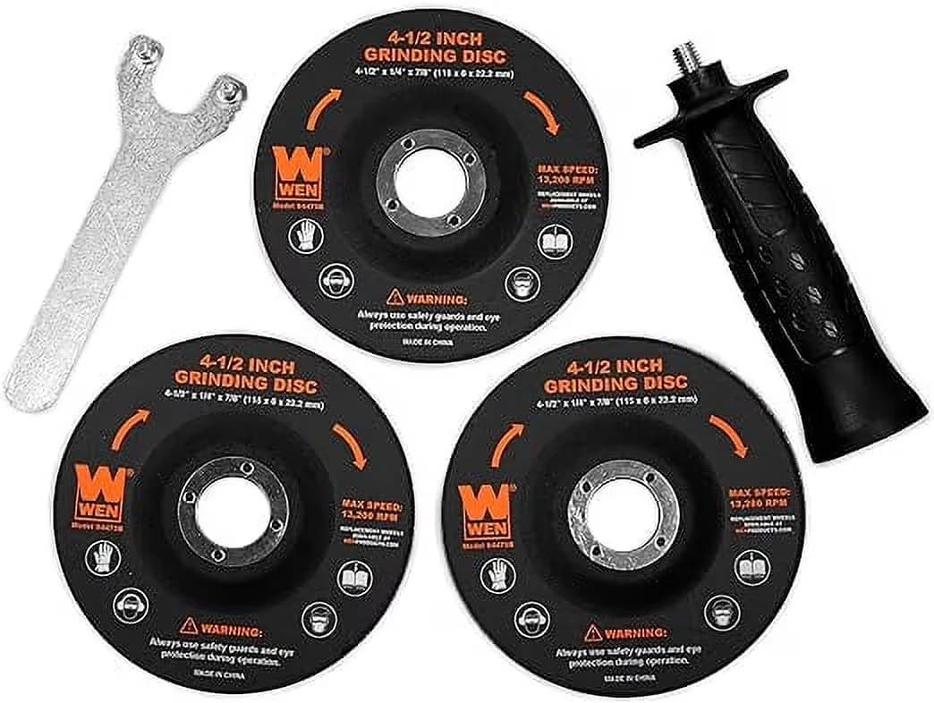 Innovative Woodworking with Lightweight, 7.5-Amp 4-1/2-Inch Corded Angle Grinder - Black Model 5E8FE6