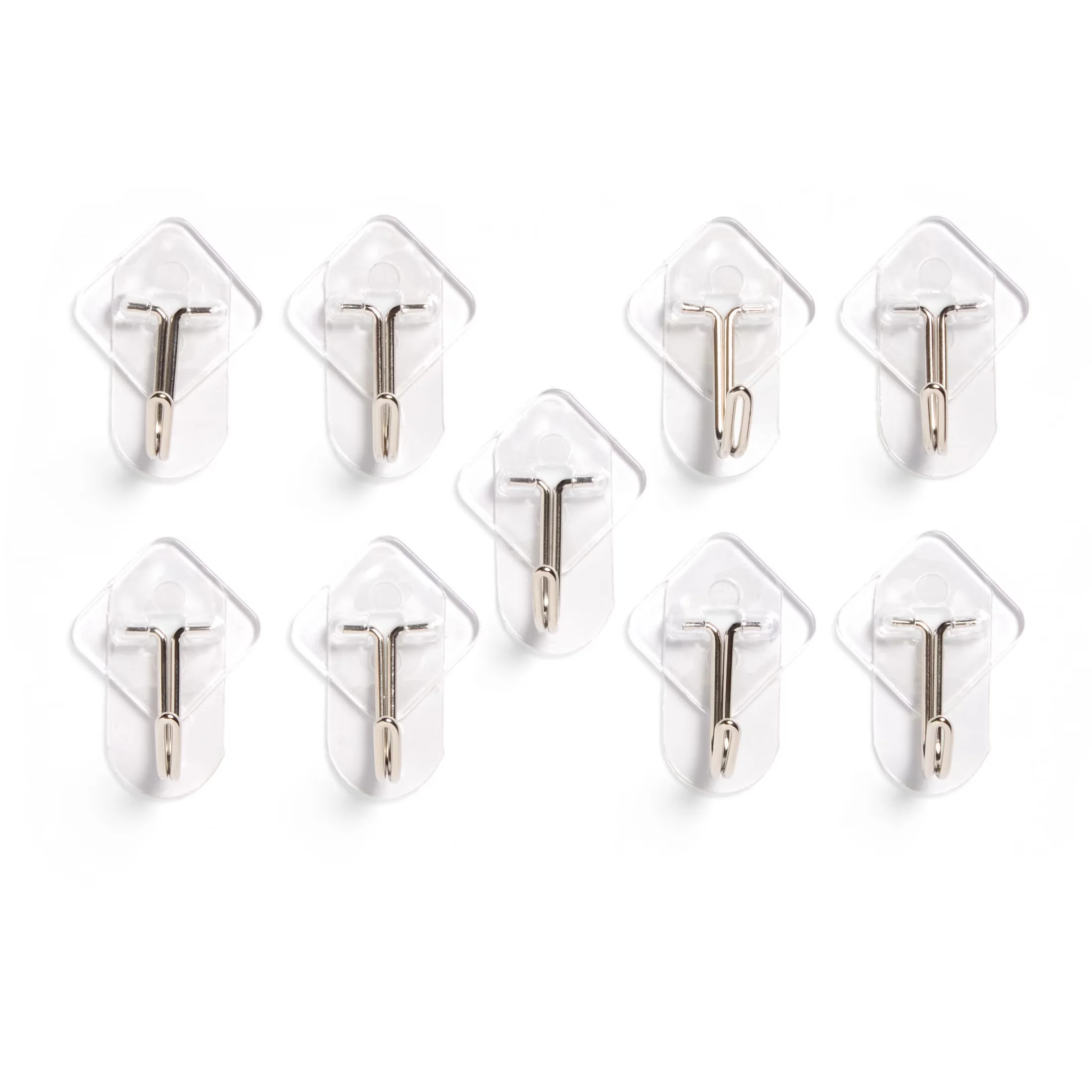 Compact Damage-Free Hanging with Easy-To-Use, Detachable - Clear Plastic, Metal, Adhesive Strips Model 28D6F8