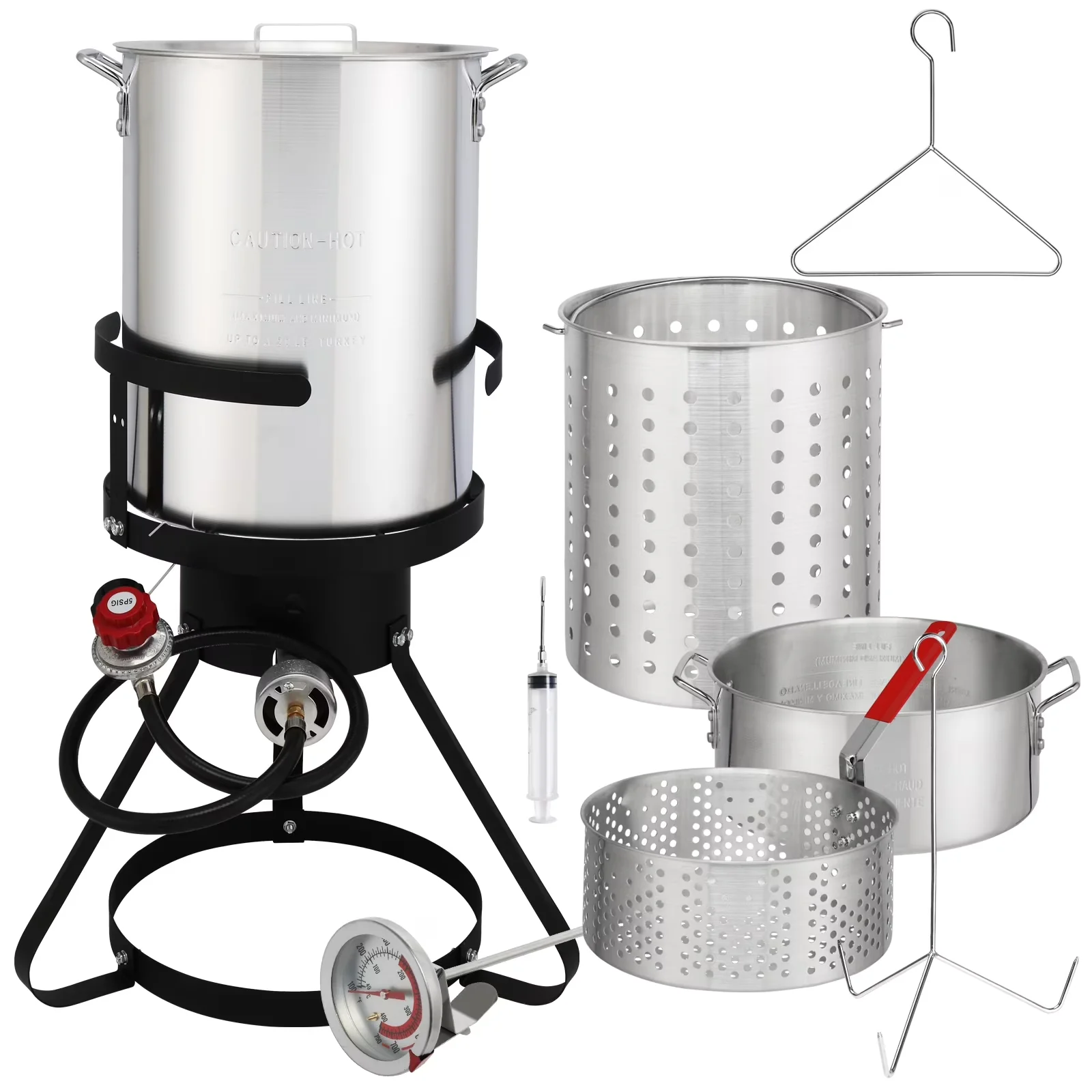 Premium Outdoor Fryer - Aluminum 30QT - Quality Construction Model C3A851
