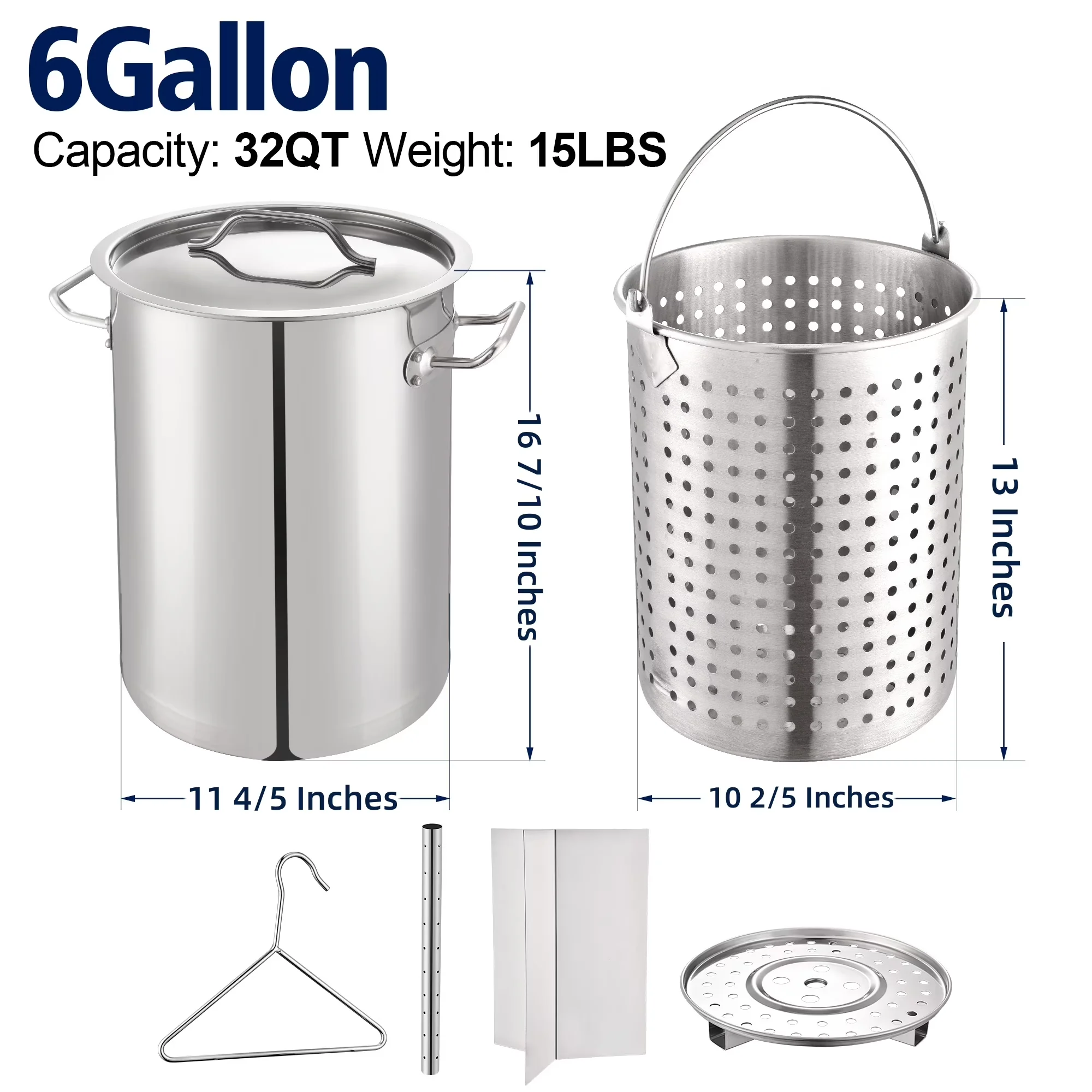 Efficient Outdoor Fryer with 200000 BTU, Adjustable Regulator - Stainless Steel for Outdoor Model C575A4