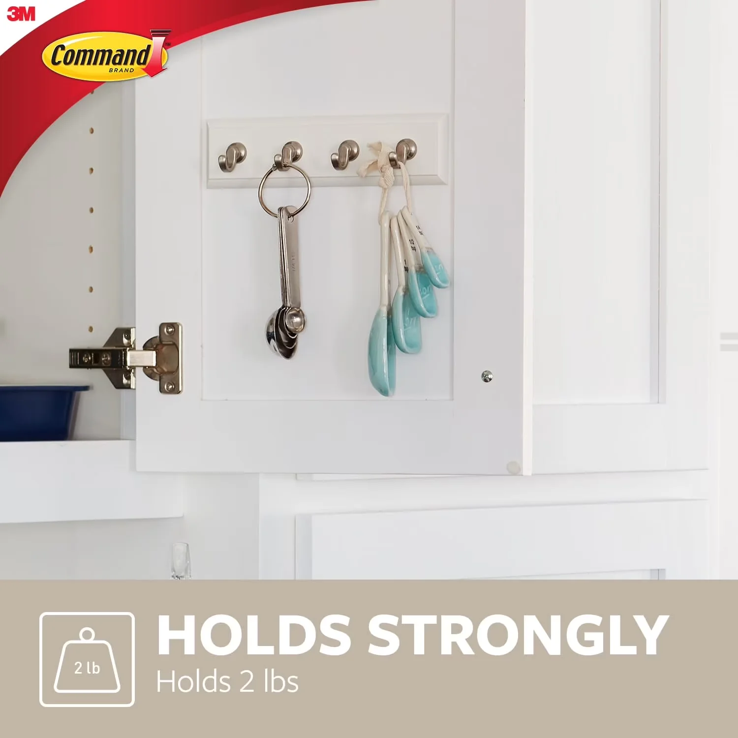 Versatile Damage-Free Hanging with Easy Installation, Wall-Mountable, Wall Organizer - Plastic Model 217DF4