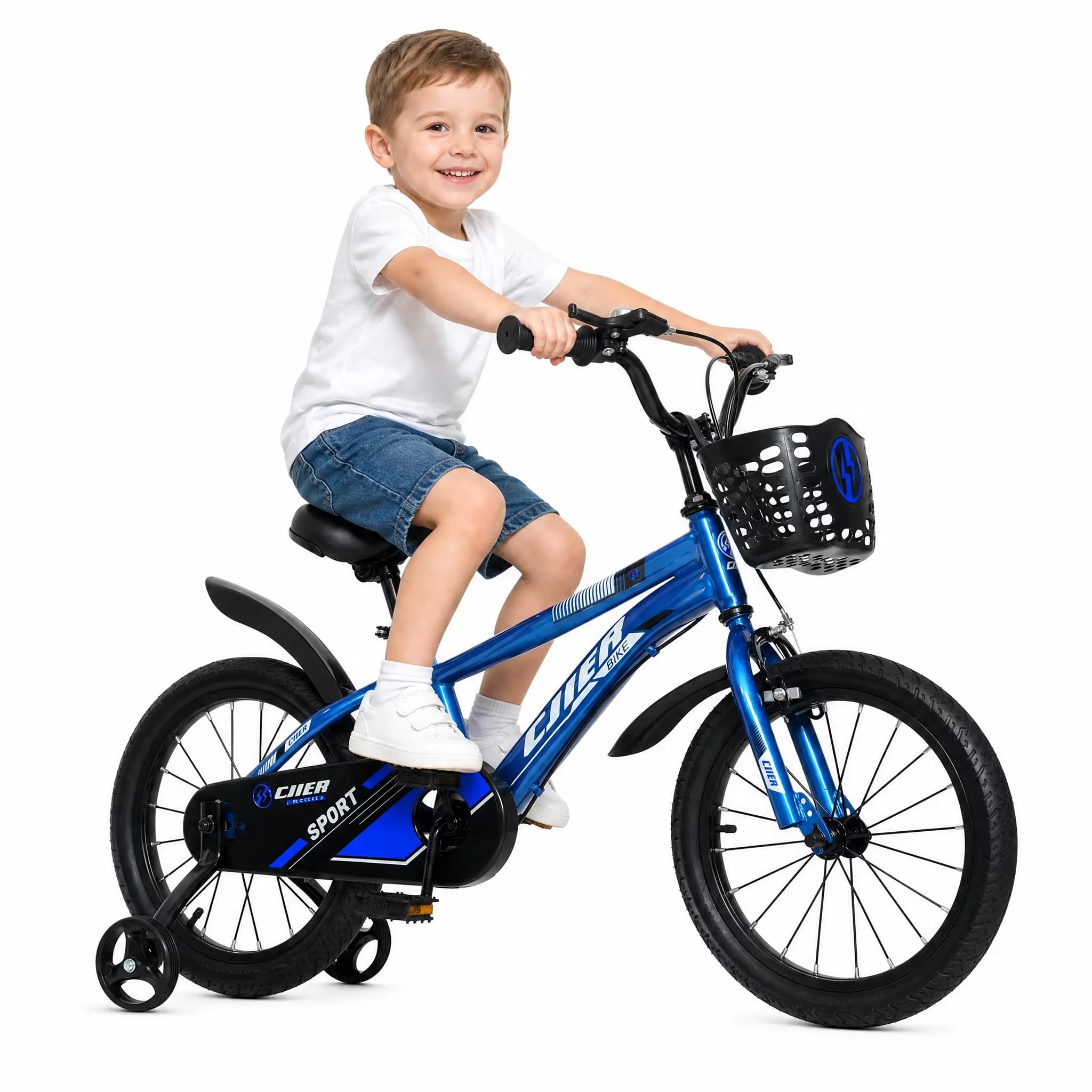 Durable Kids Bike with Adjustable Height, Adjustable Seat & Handlebar - Blue Model 011347