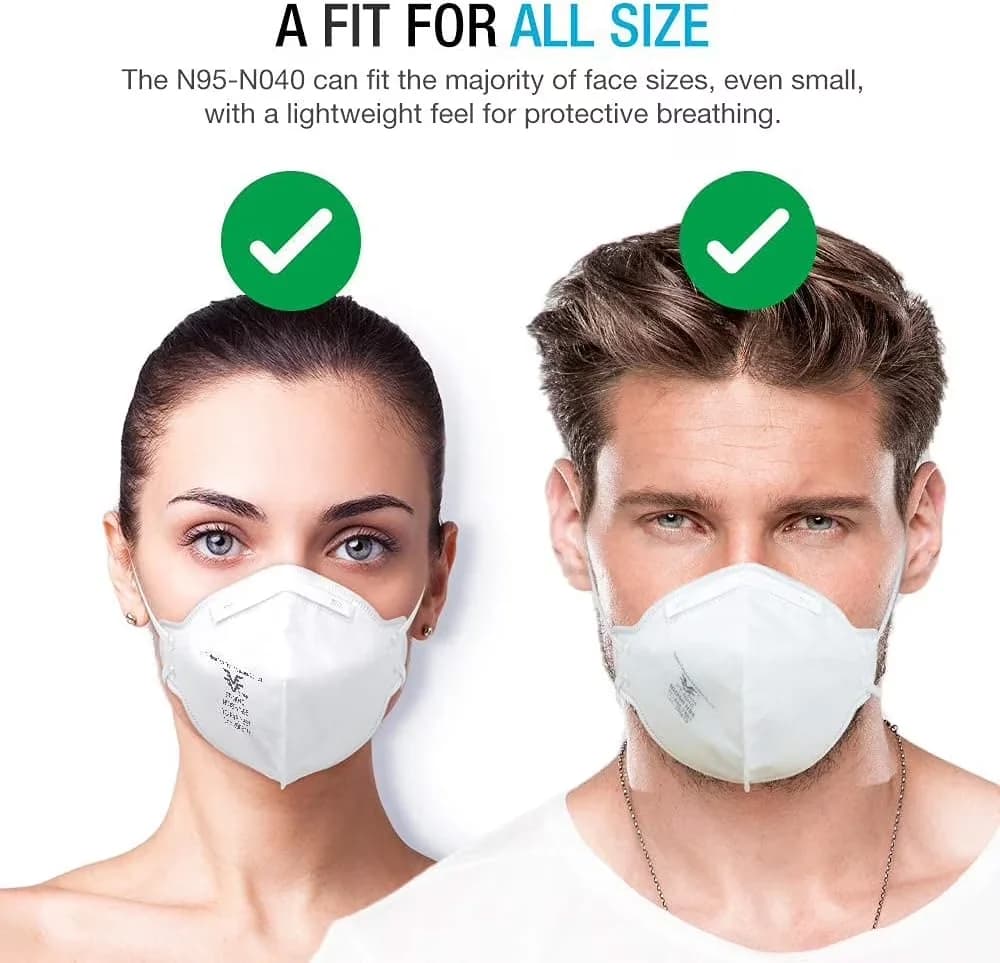 Protective Equipment Stylish with Adjustable, Protective, 10 Count (Pack of 1) - Fabric White Model F0FD91