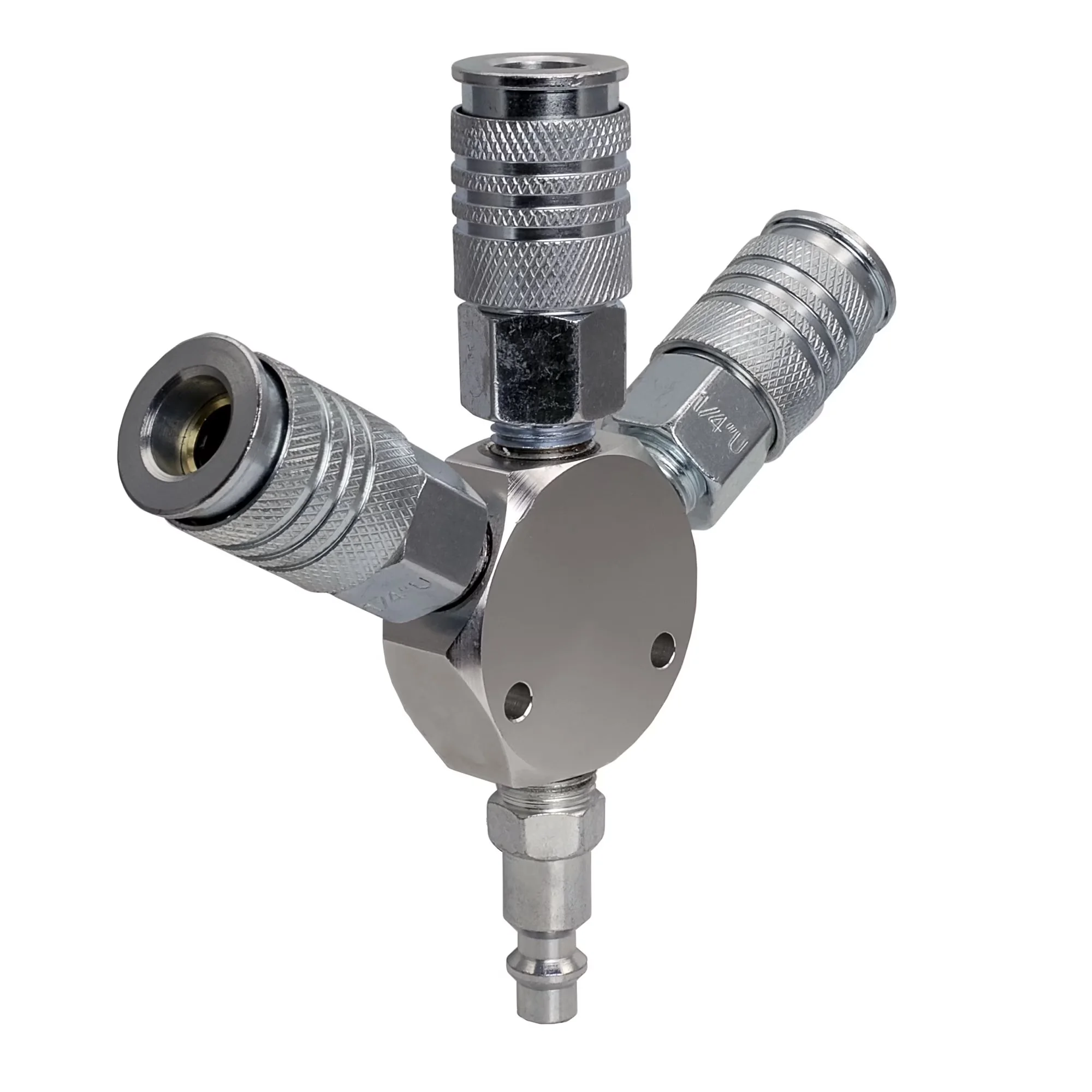Air Tools Compressor Classic with Lightweight, Weight: 0.76lbs, 1/4" Coupler& Plug - Silver Steel, Aluminum Model A04830