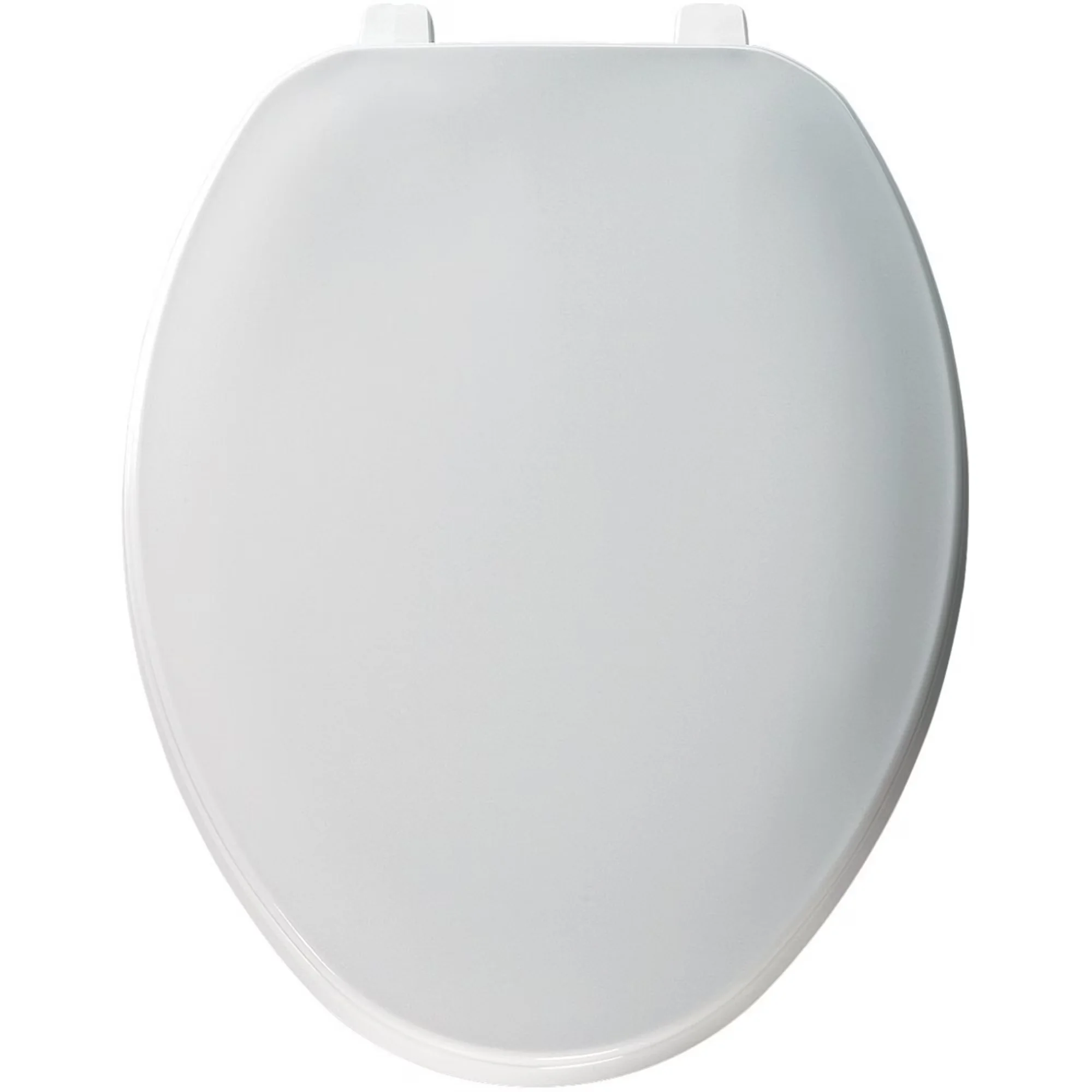Premium Toilet Seats And Lid with Universal, Bumpers: Four - White Plastic Model 9237C2