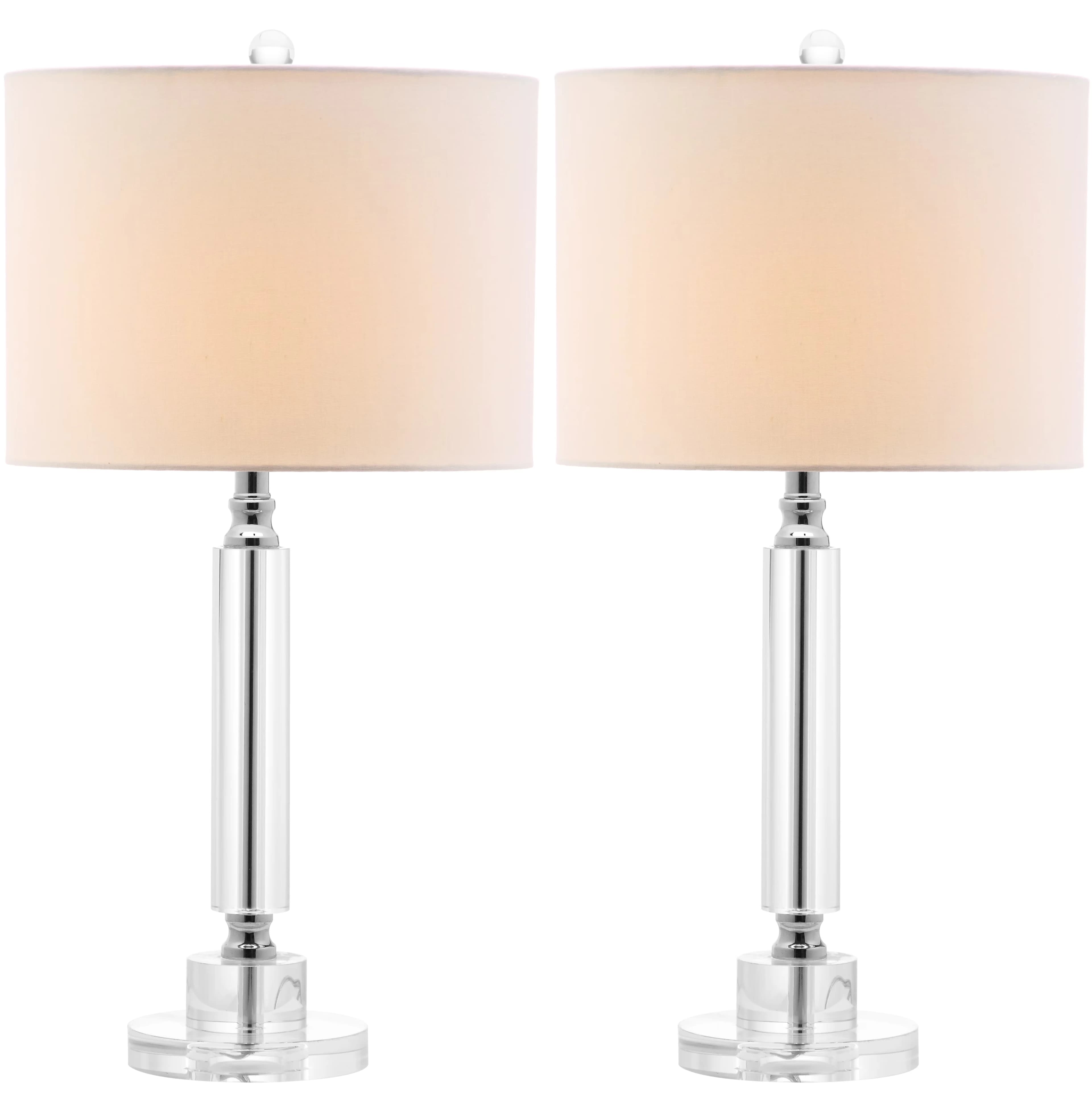 Professional Lamp Set with Modern, of 2, Minor assembly needed - Clear Crystal Model 51E634