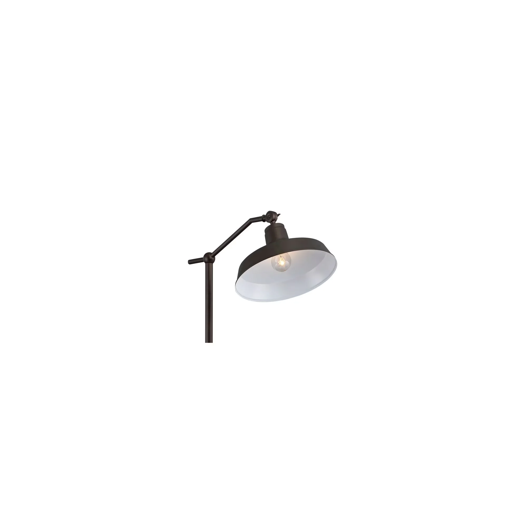 Reliable Floor Lamp with LED, Farmhouse, Dimmable - Metal Brown Rustic Model 4F8216