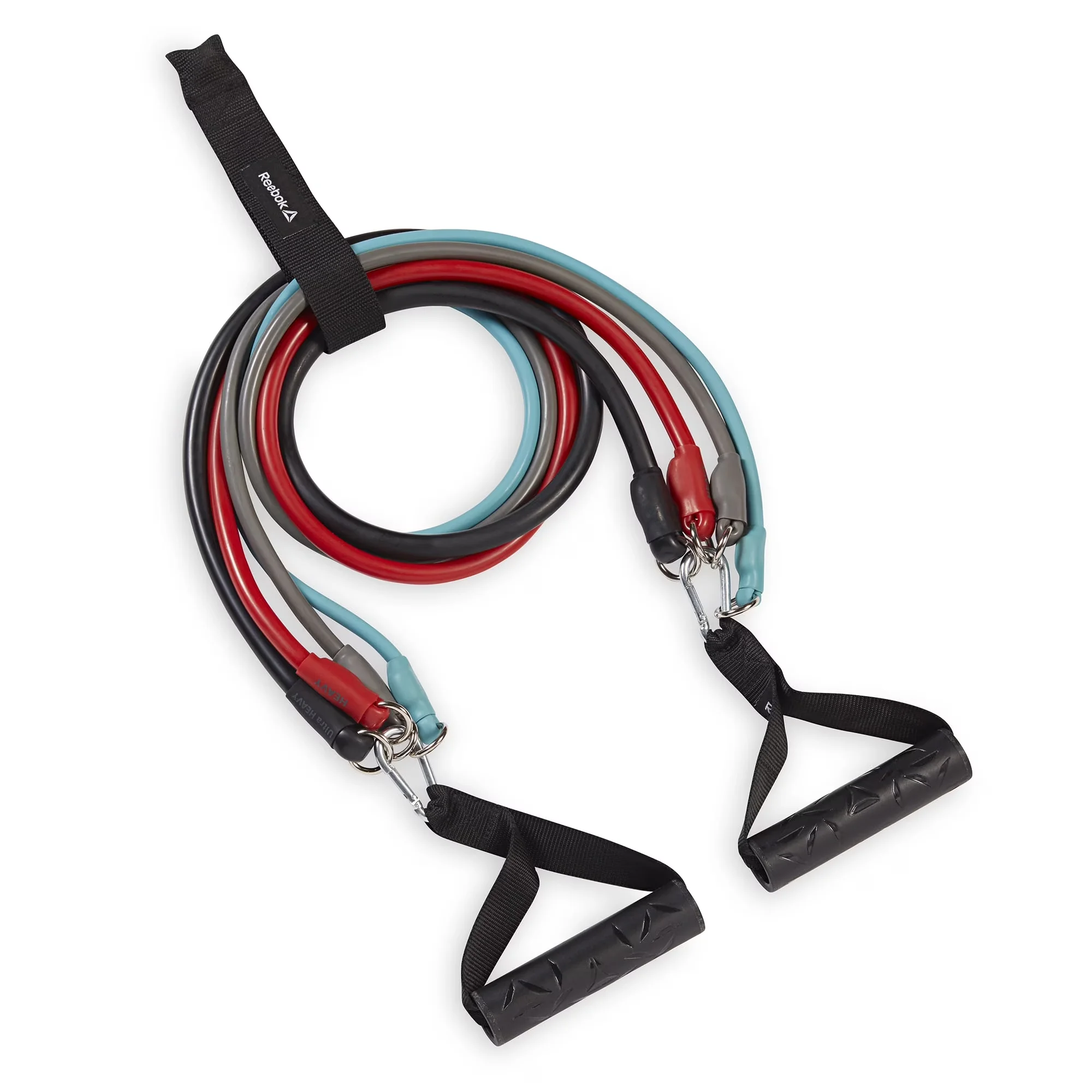 Home Gym Efficient with Adjustable Straps, Tear-Resistant TPR Tube Material, Total Body Resistance Kit - Latex Model 5FB648