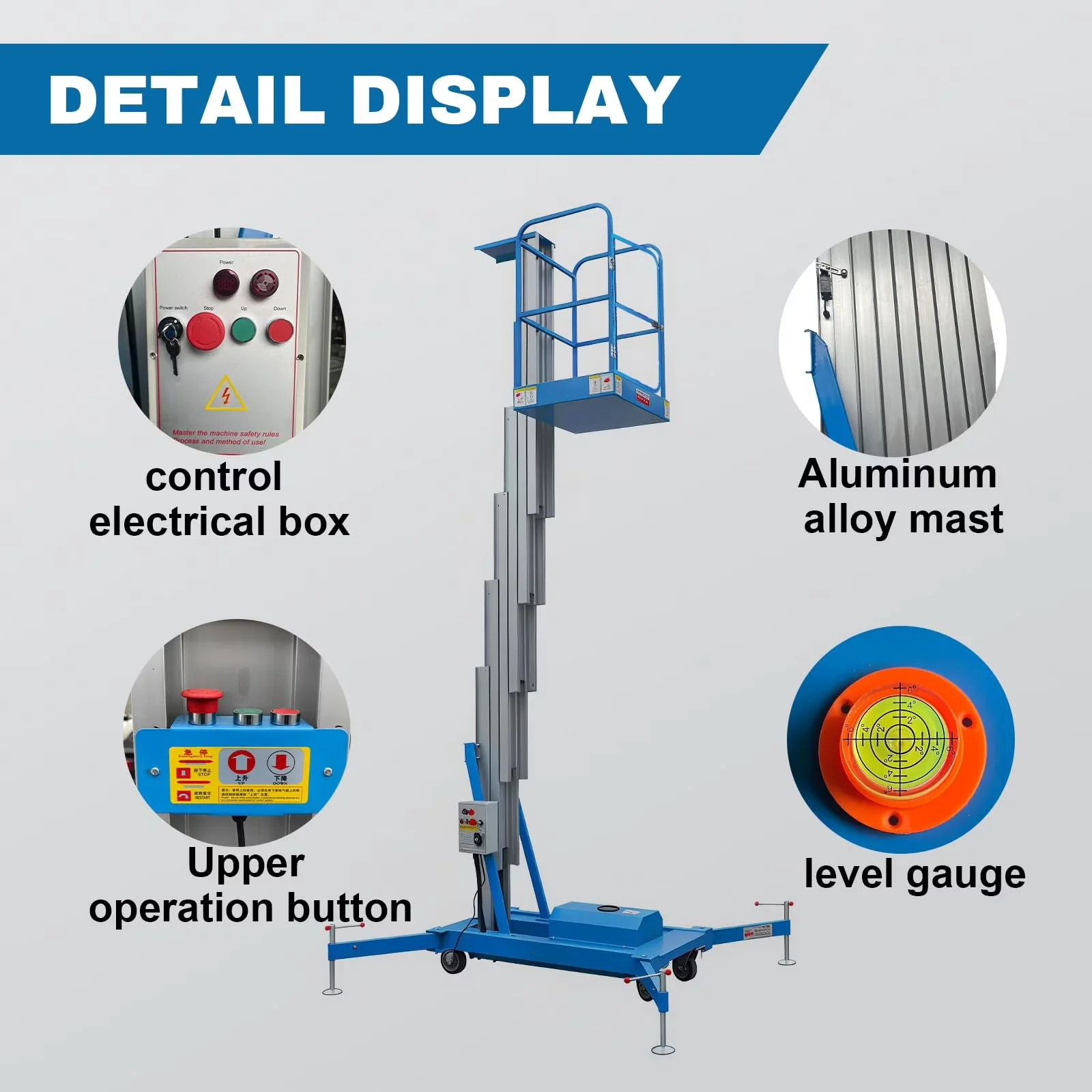 Premium Ladders And Step Stool with Anti-Slip, Lightweight, Caster Wheels - Aluminum Alloy Model AED11B