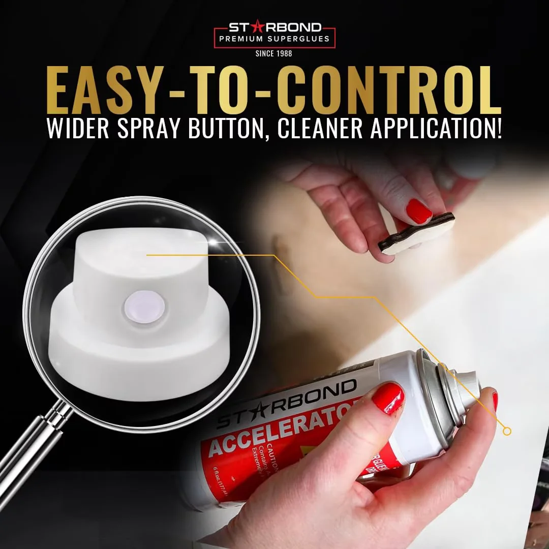 Innovative Adhesives Glues In Paint Supplies Tool with Clear Thick CA Glue (2 oz.), Accelerator (6 fl oz.) - Clear 2 oz. Model 0D7A66