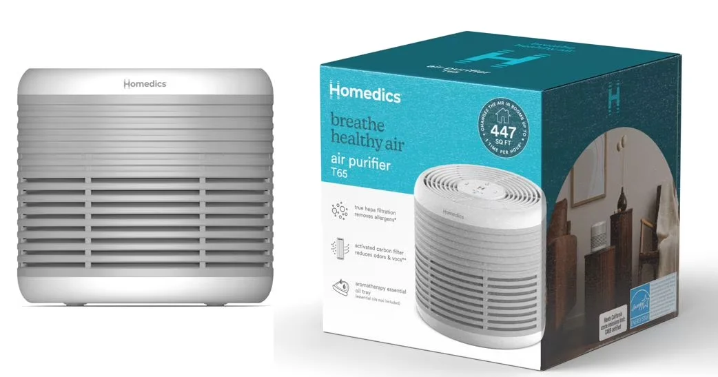 Essential Air Purifier with Filter Change Indicator, Variable Speed, CADR: 76 Pollen, 68 Dust, 60 Smoke CFM - Model 05E949