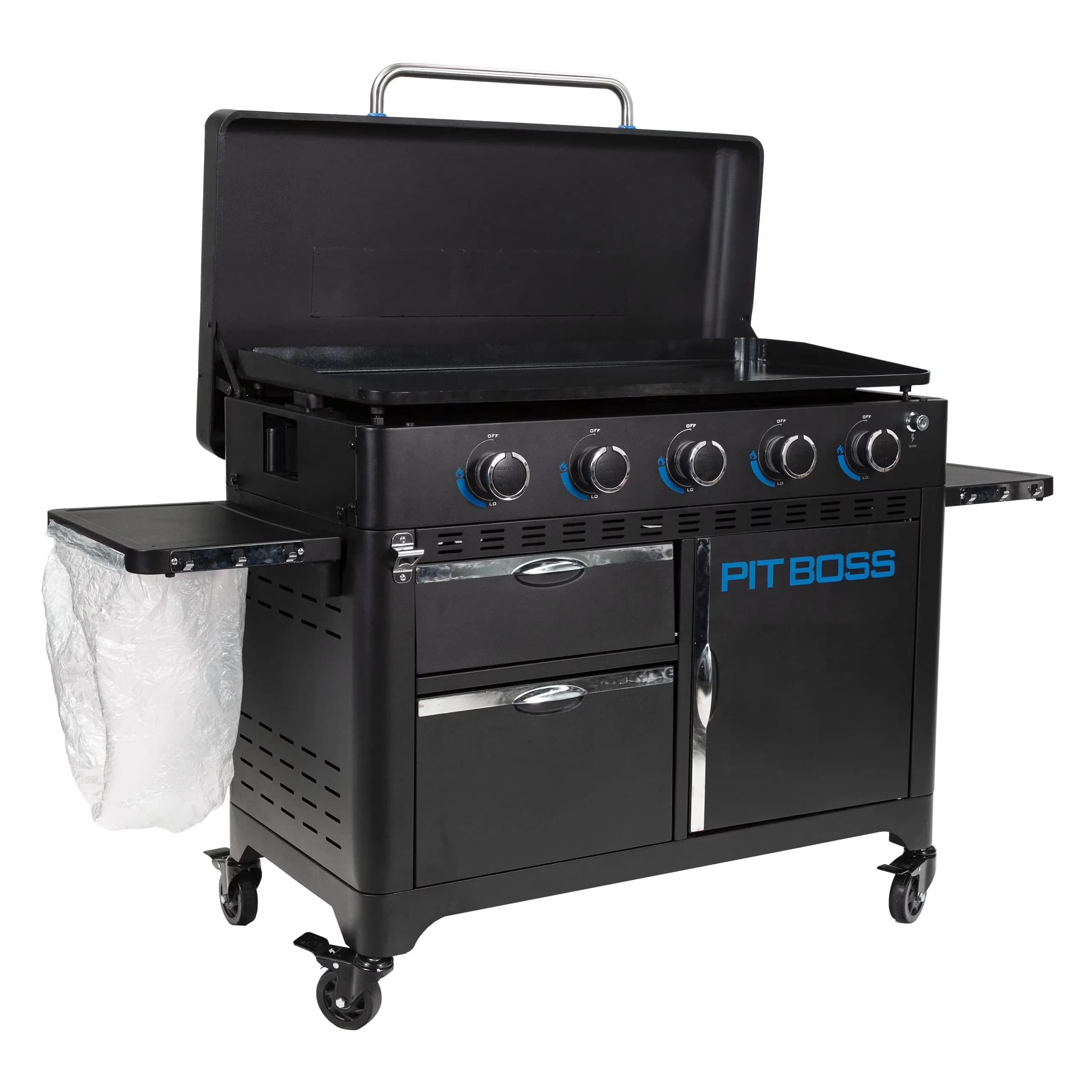 Flat Top Grill Sleek with Portable, 5 Burner, Black - Stainless Steel Black Model C3B88B