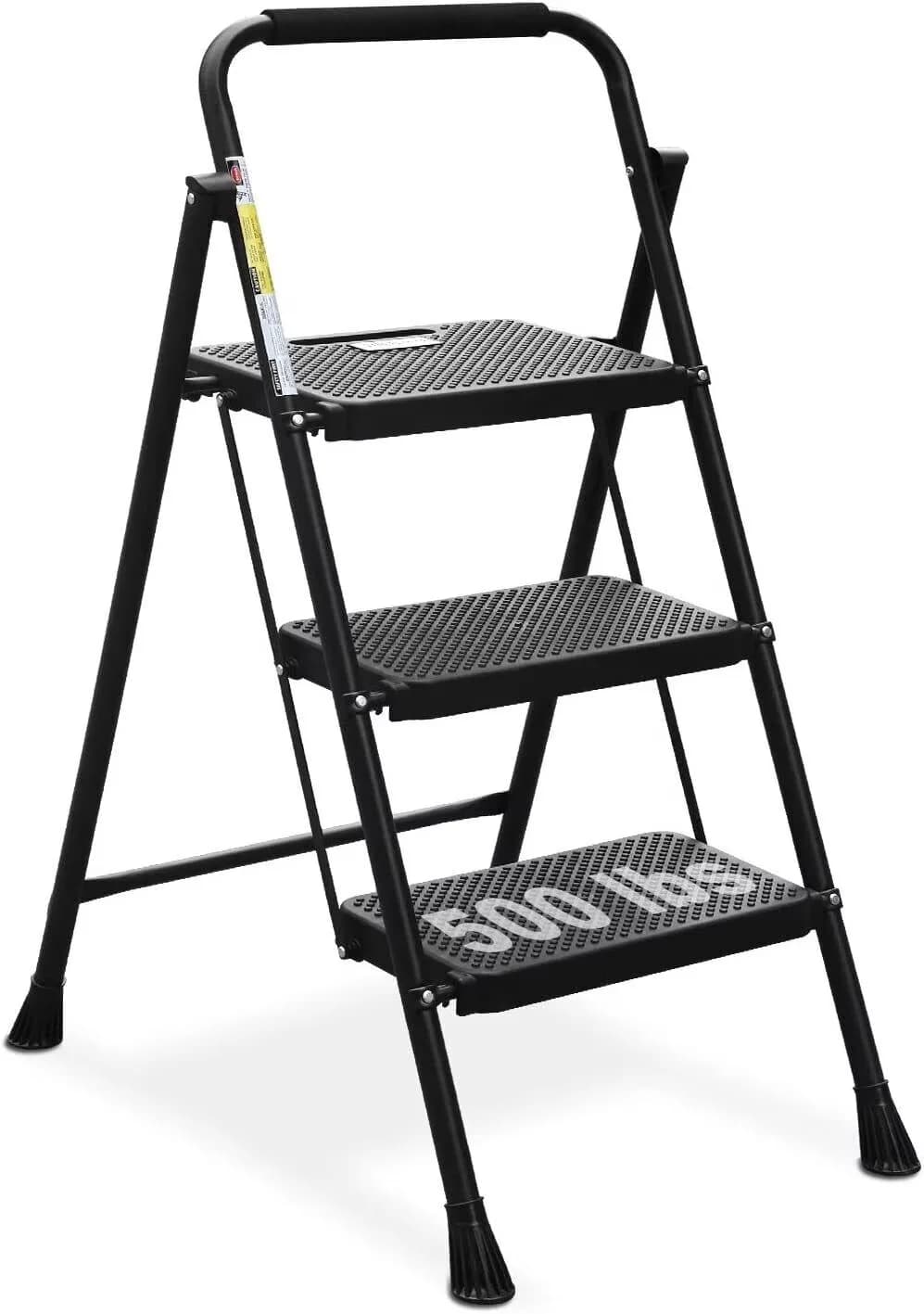 Reliable Ladders And Step Stool with Aluminum Ladder Folding - Aluminum Black Model 8A416B