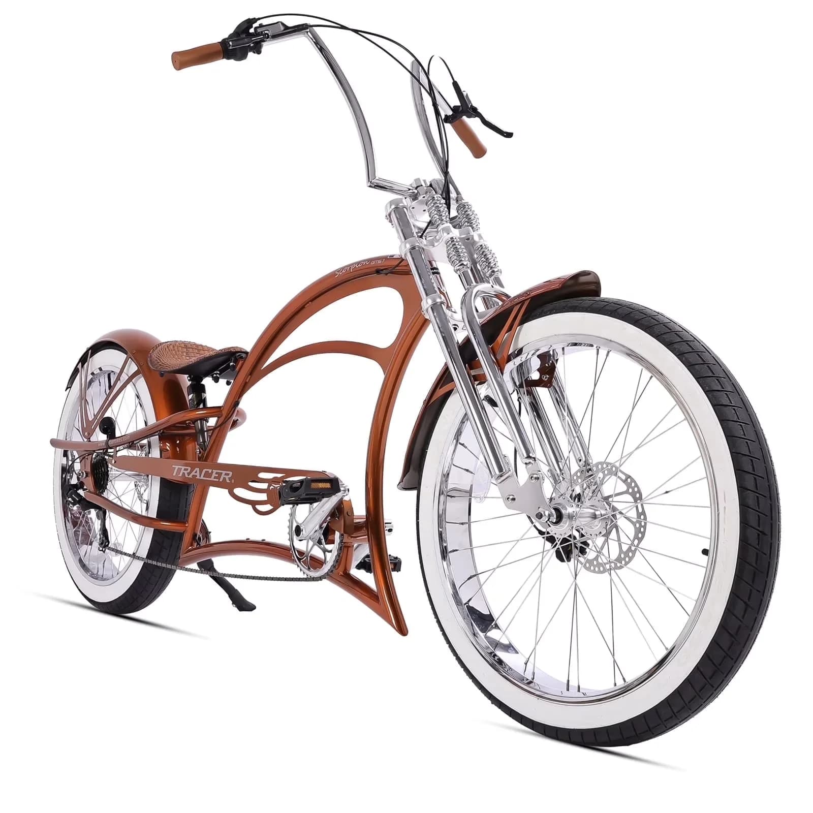 Cruiser Bike Quality with Adjustable Speed, Adjustable Seat Height - Brown Model 8C29AF