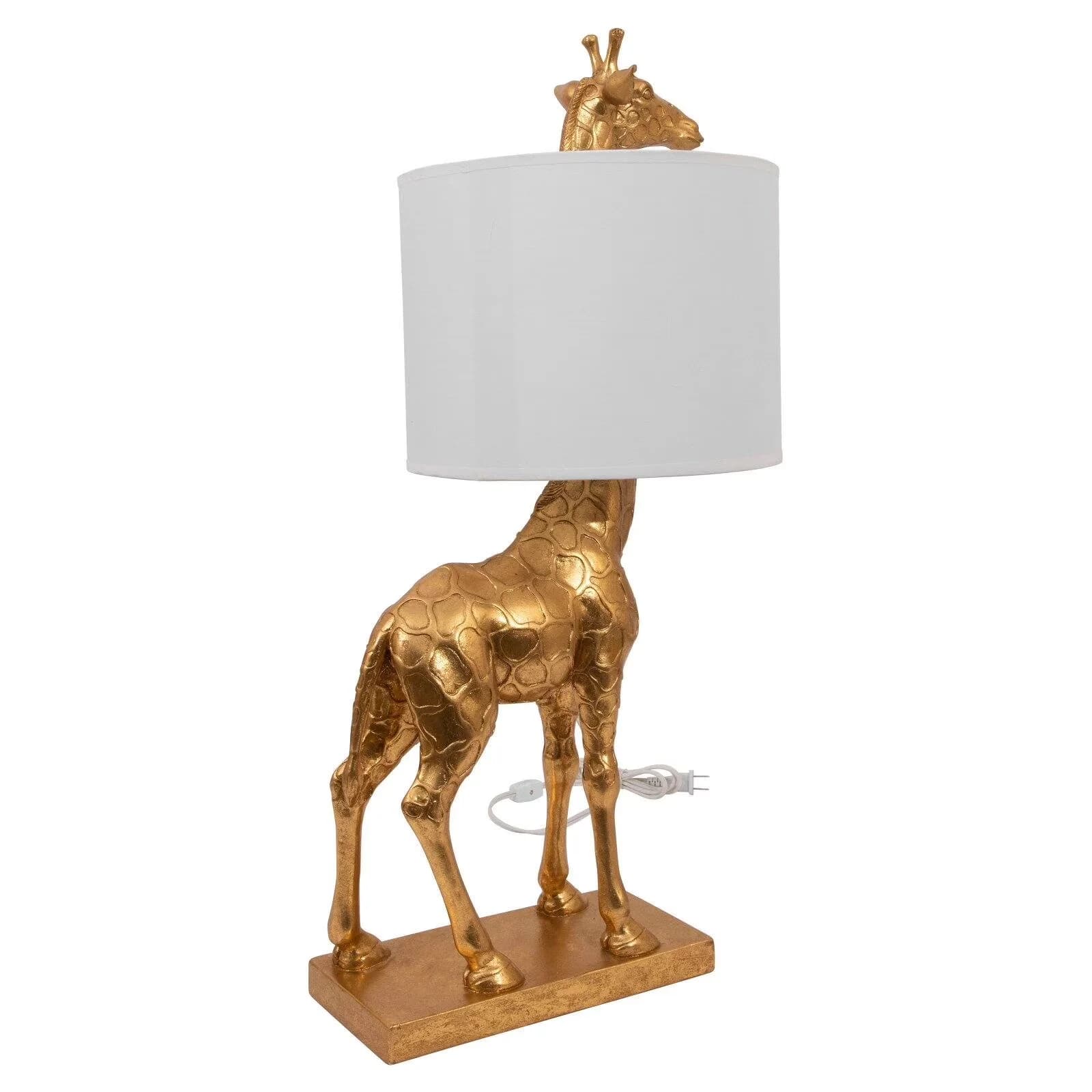 Modern Table Lamp with Eclectic, Bohemian, Global - Gold Resin for General Purpose Model 9AB9F5