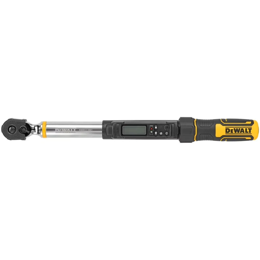 Hand Tool Reliable with Backlit, Led, 3/8" Drive Digital Torque Wrench - Black 3/8 in Model 43B8DC