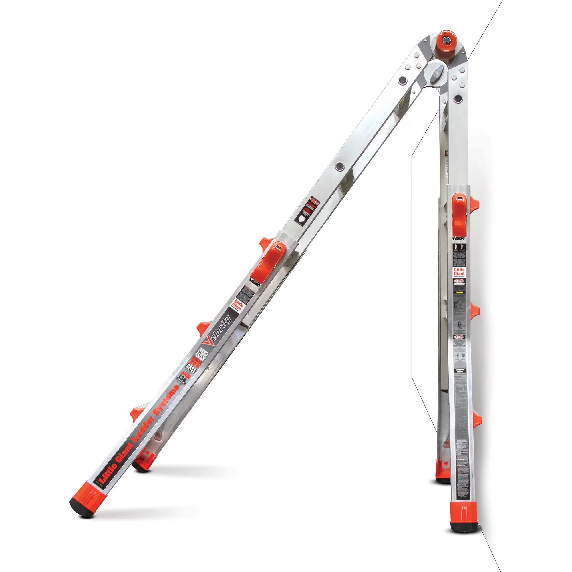 Ladders And Step Stool Modern with Telescoping, Model# 15413-001 - Aluminum Silver Model B36835