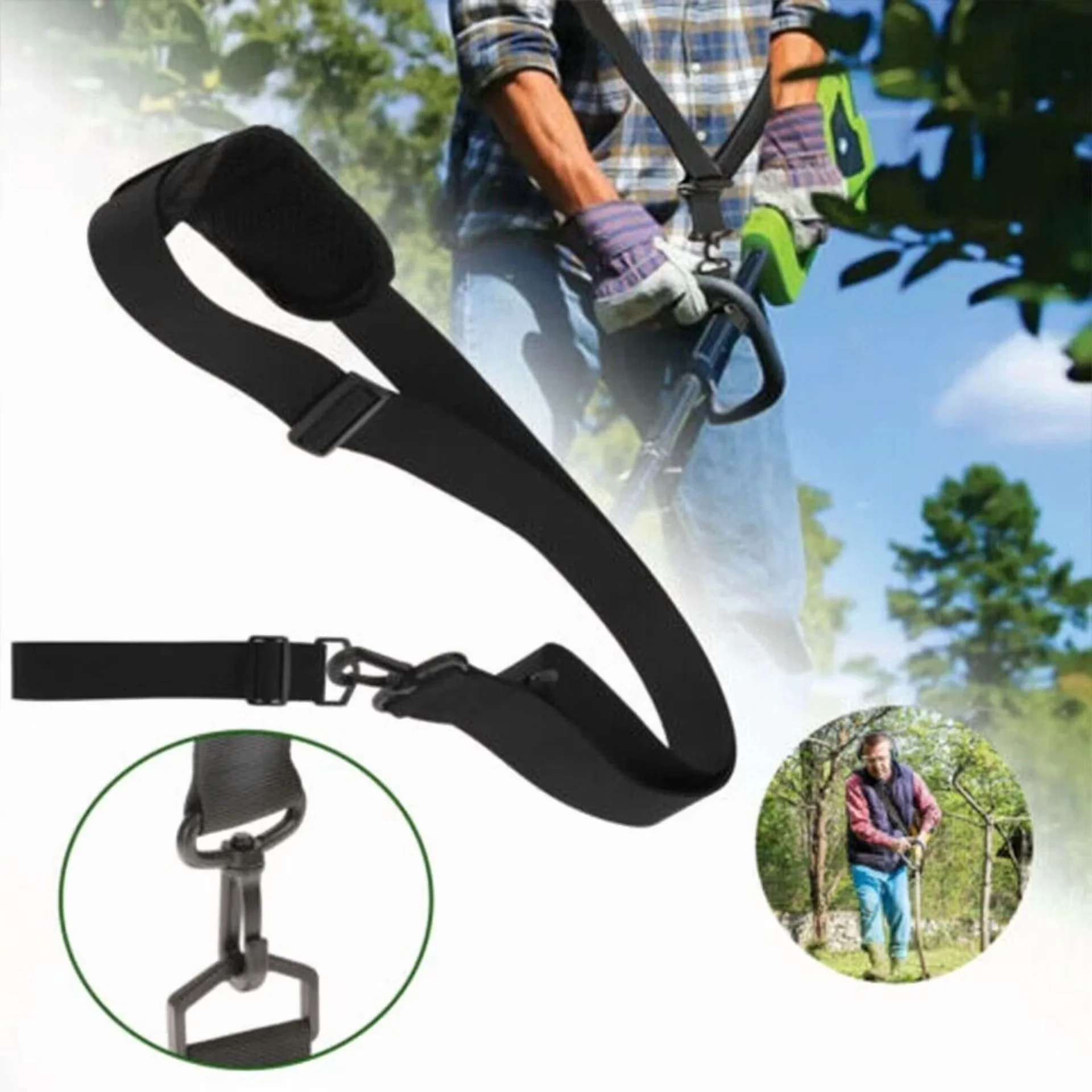 Premium Replacement Parts Accessory with Adjustable Trimmer Shoulder Strap, Garden Work - Model B0CEA0
