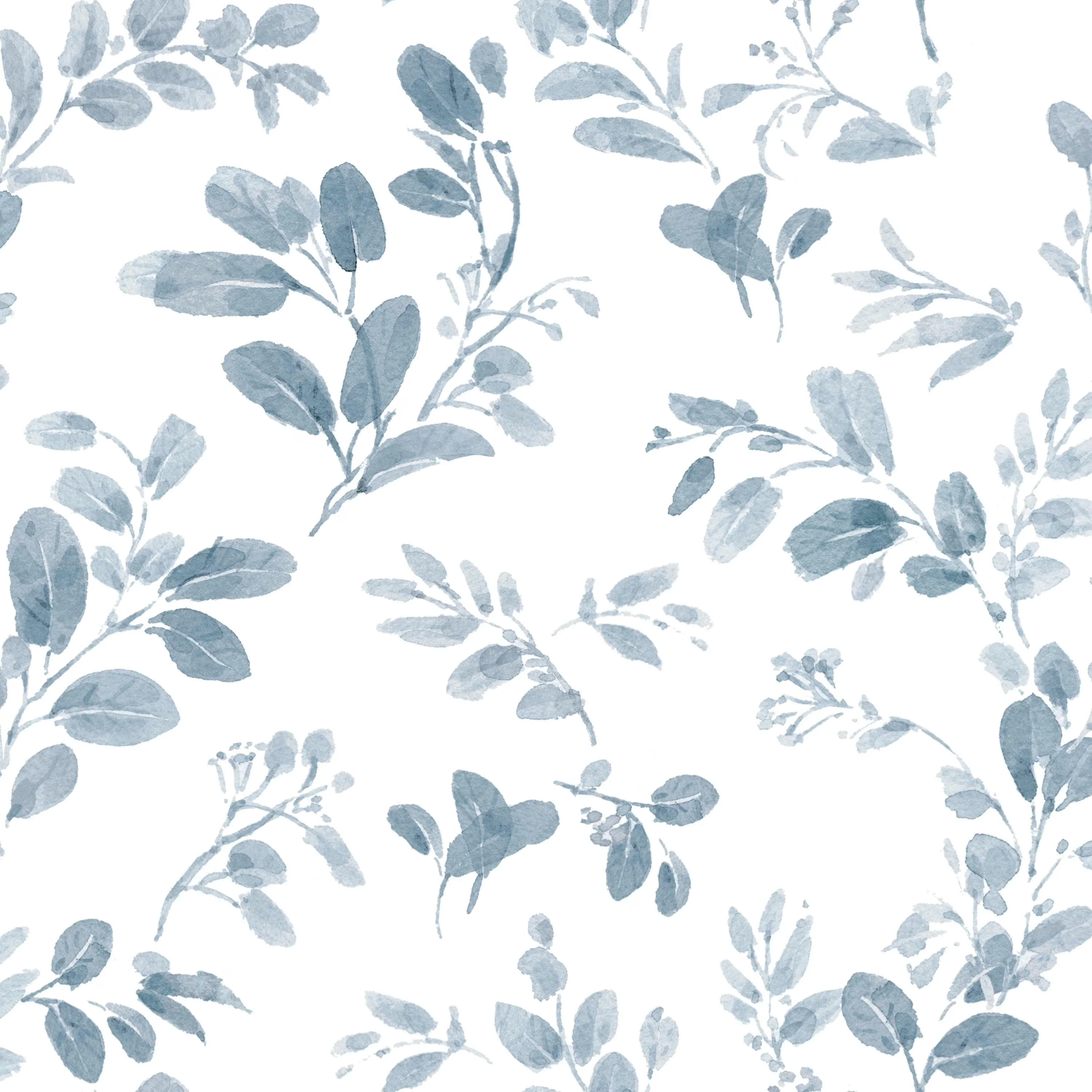 Wallpaper Compact with Removable, Leaves no sticky residue on the surface - Vinyl Blue Model A32572