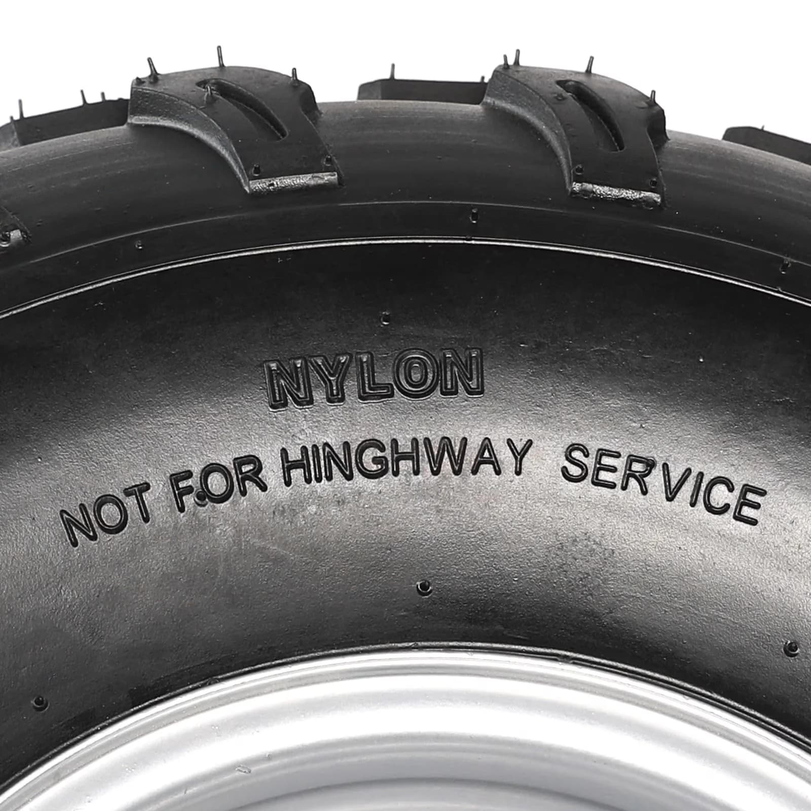 Sleek Golf Cart Tire with Puncture Resistant, 4 Bolt Pattern - 4PR - Rustic Charm Model 6970B2