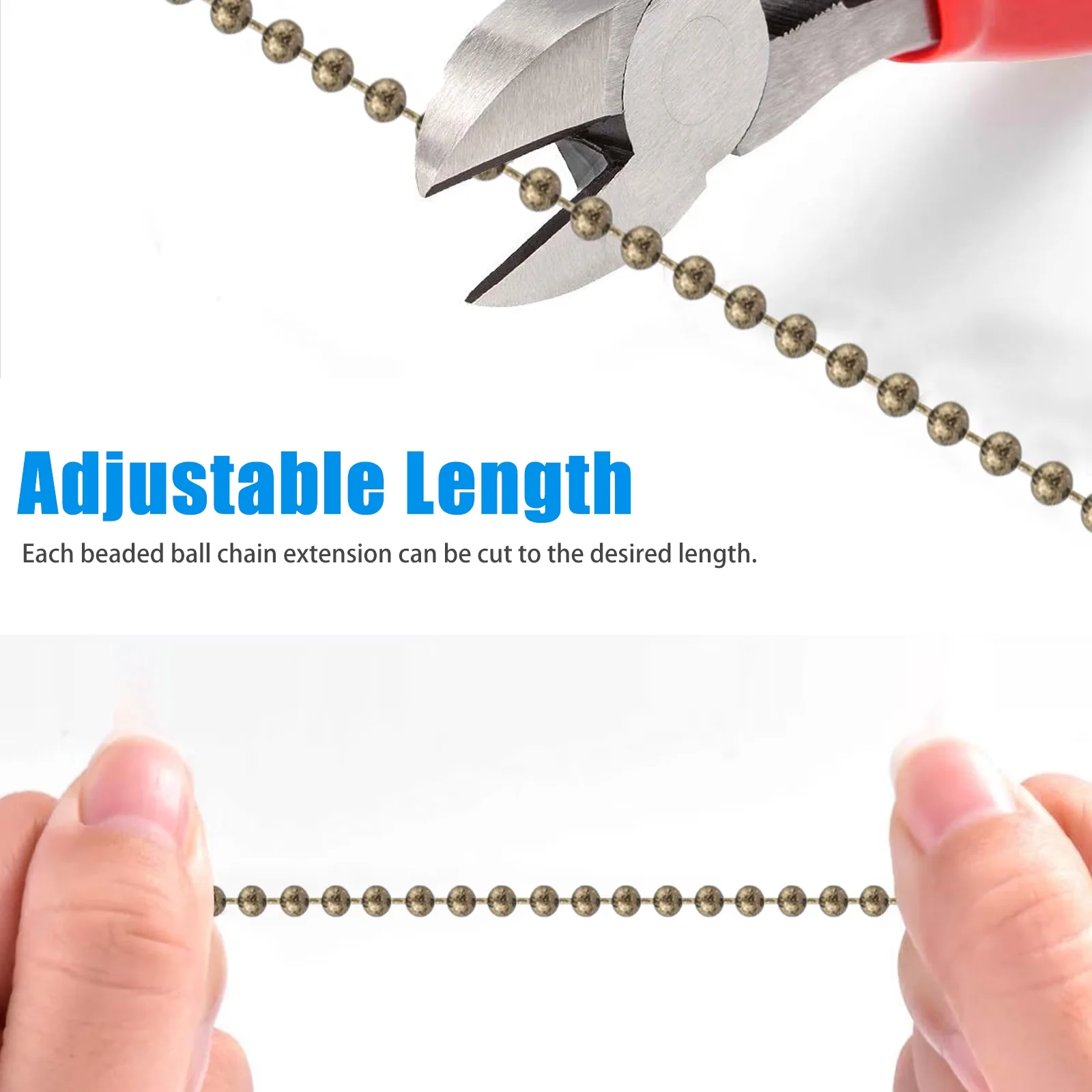 Efficient Desk Lamp with USB, Flexible Neck, 2pcs Ceiling Fan Pull Chain Set - Metal Bronze Model FF78A4