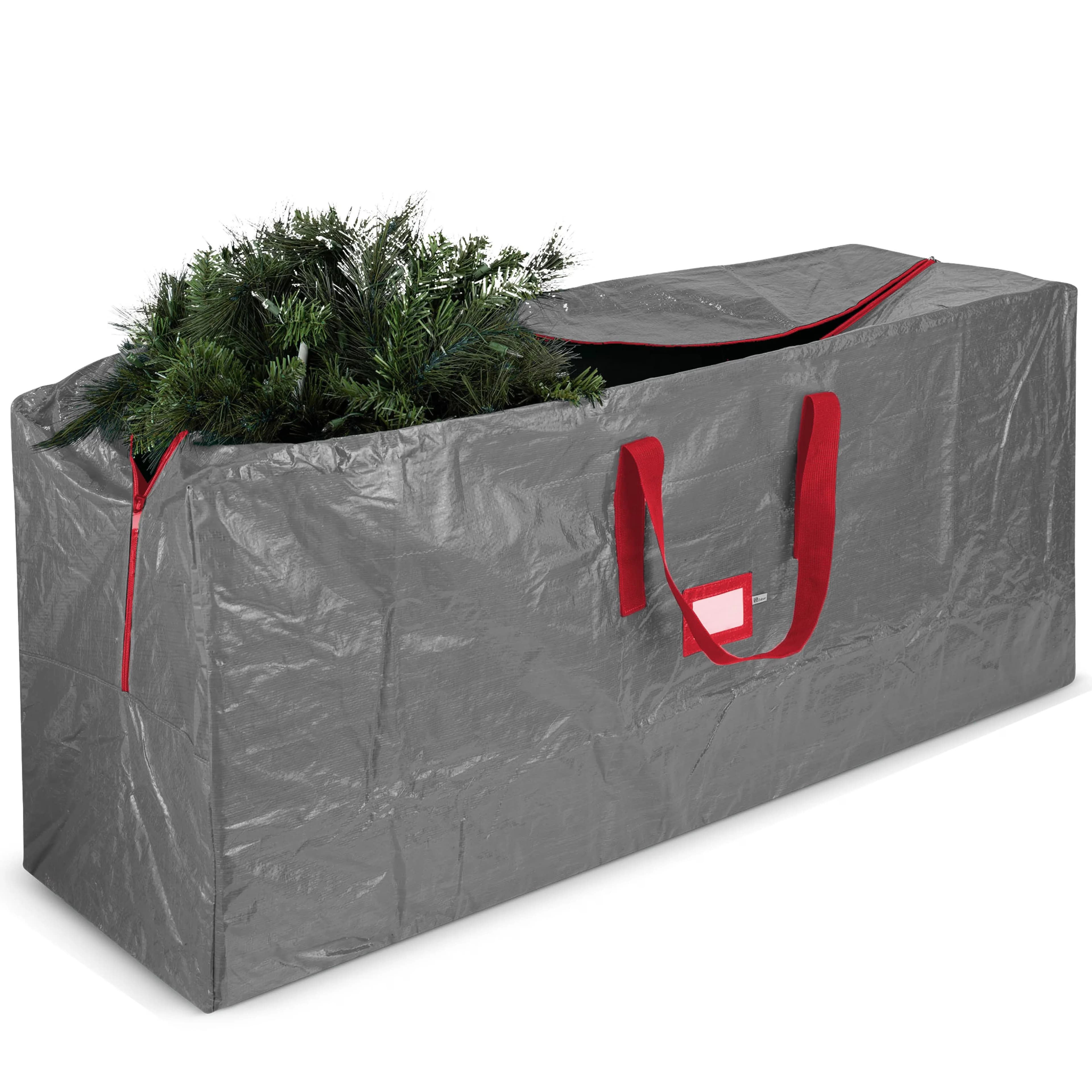 Garage Storage Supply Sleek with Waterproof, Durable Reinforced Handles & Dual Zipper - Polyethylene, Plastic Gray Model A6E62E