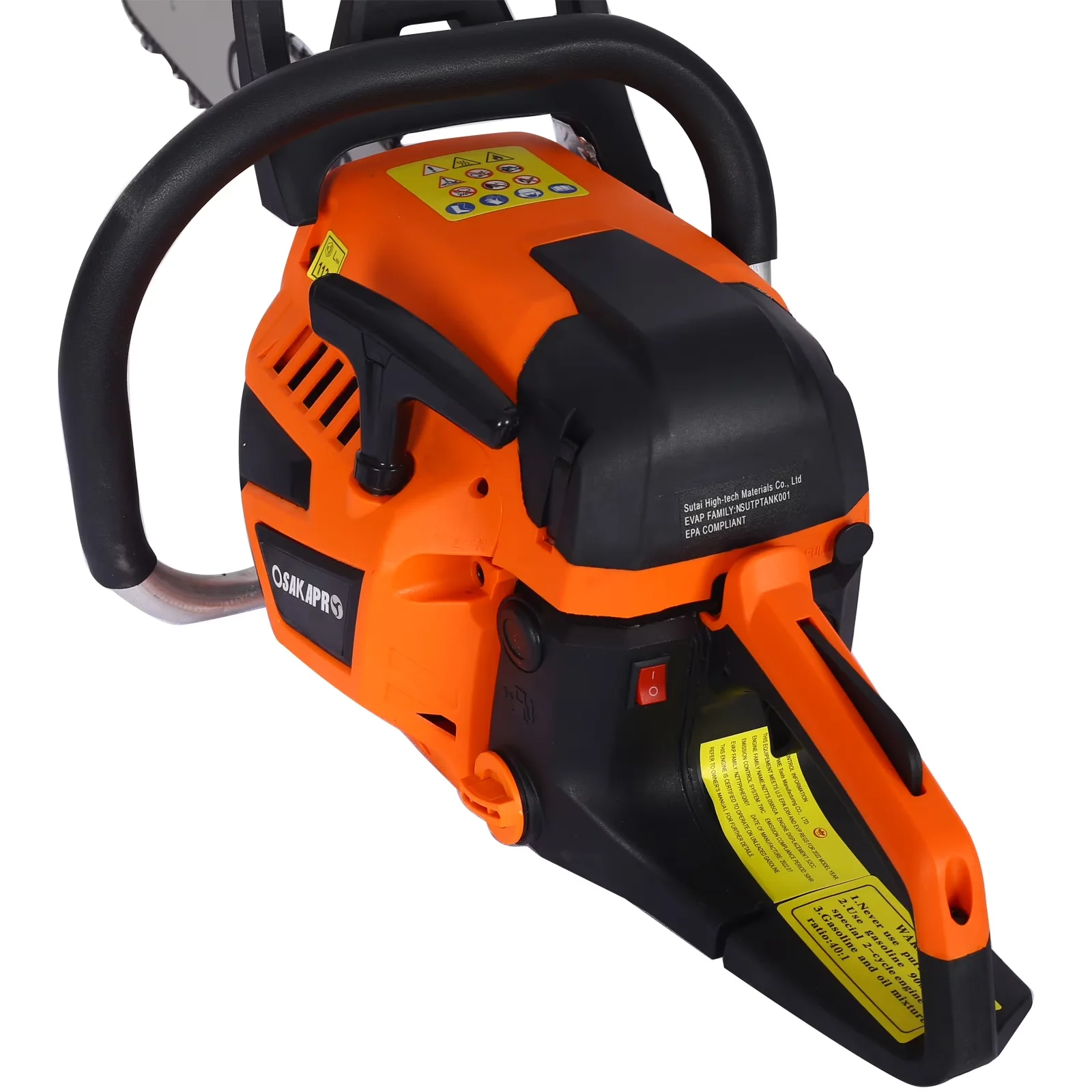 Modern Chainsaw with Automatic Chain Oiler, Anti-Vibration, gas 20inch - Orange Model 1D725C