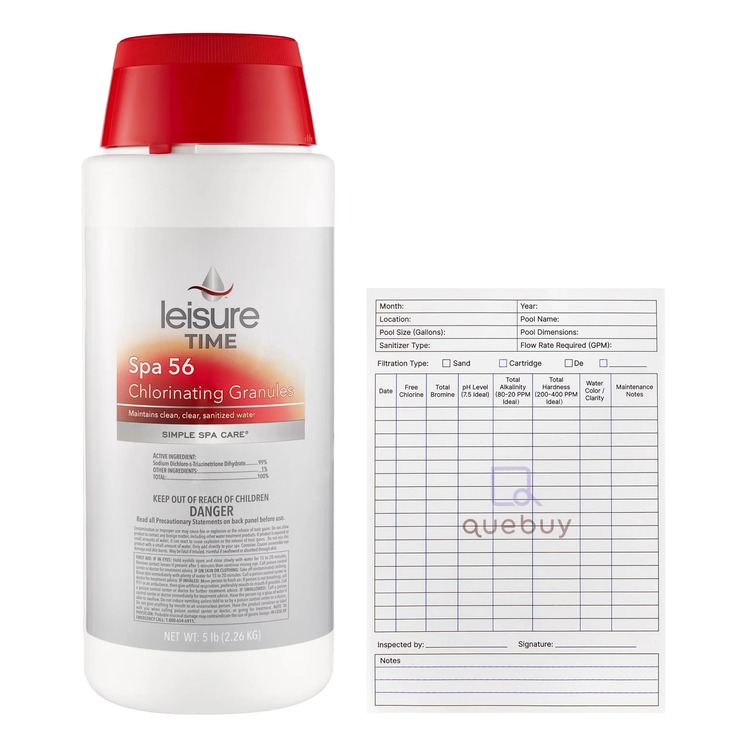 Reliable Hot Tub with Spa 56 Chlorinating Granules - 5 lbs 22337A - Low Maintenance Model C2FC88
