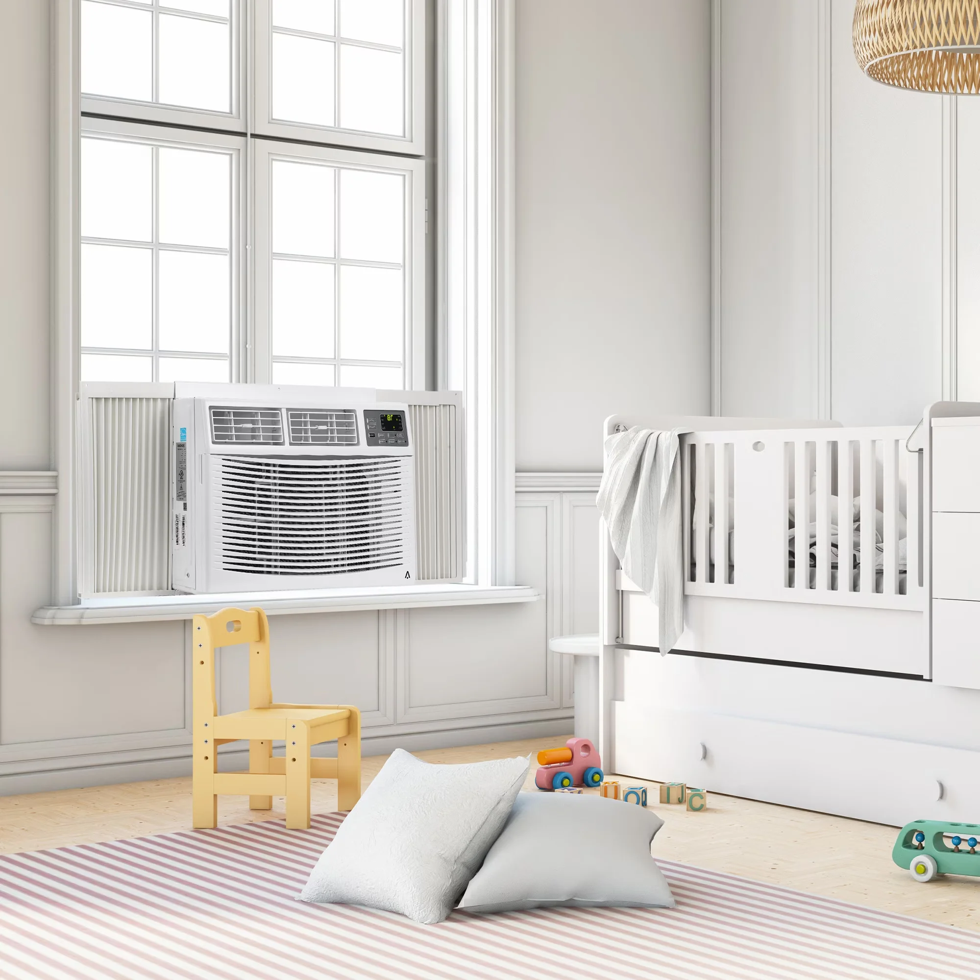 Quality Air Conditioner with LED, 10000 BTU, 10000 BTU Window Unit for Bedroom, Office - Model FB0616