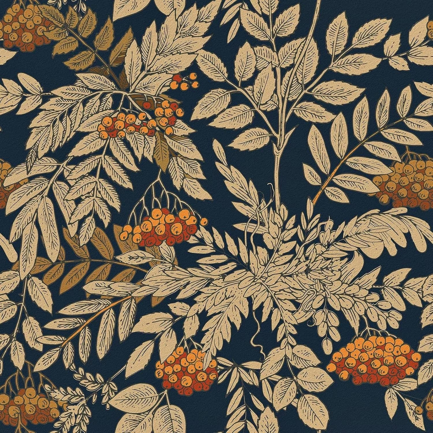Essential Wallpaper with Waterproof, Easy To Clean - Vinyl Brown - Universal Fit Model 1015BB