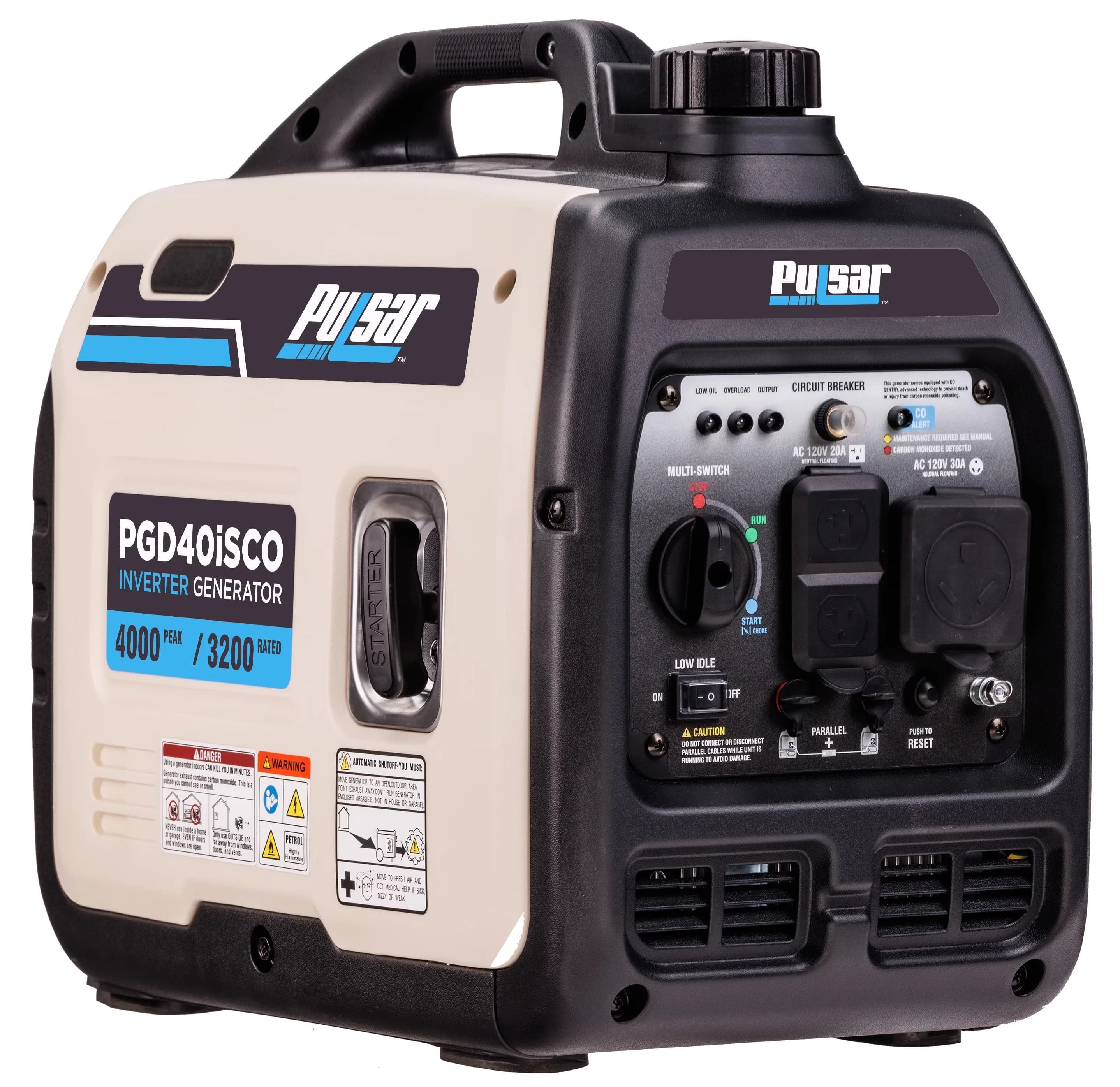 Essential Generator with 4000W, Co Shut-Off, CO Sentry - 4000 - Standard Series Model 7AD8BA