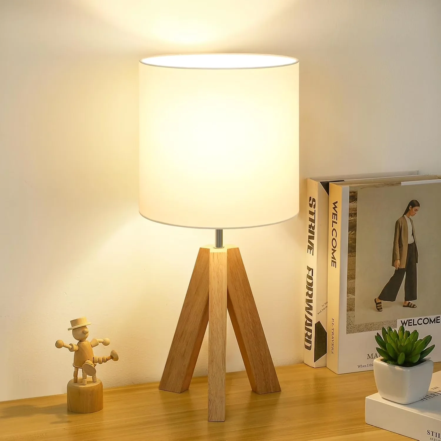 Modern Table Lamp with LED, Modern, Small Beside - Metal White for Daily Use Model 3424D5