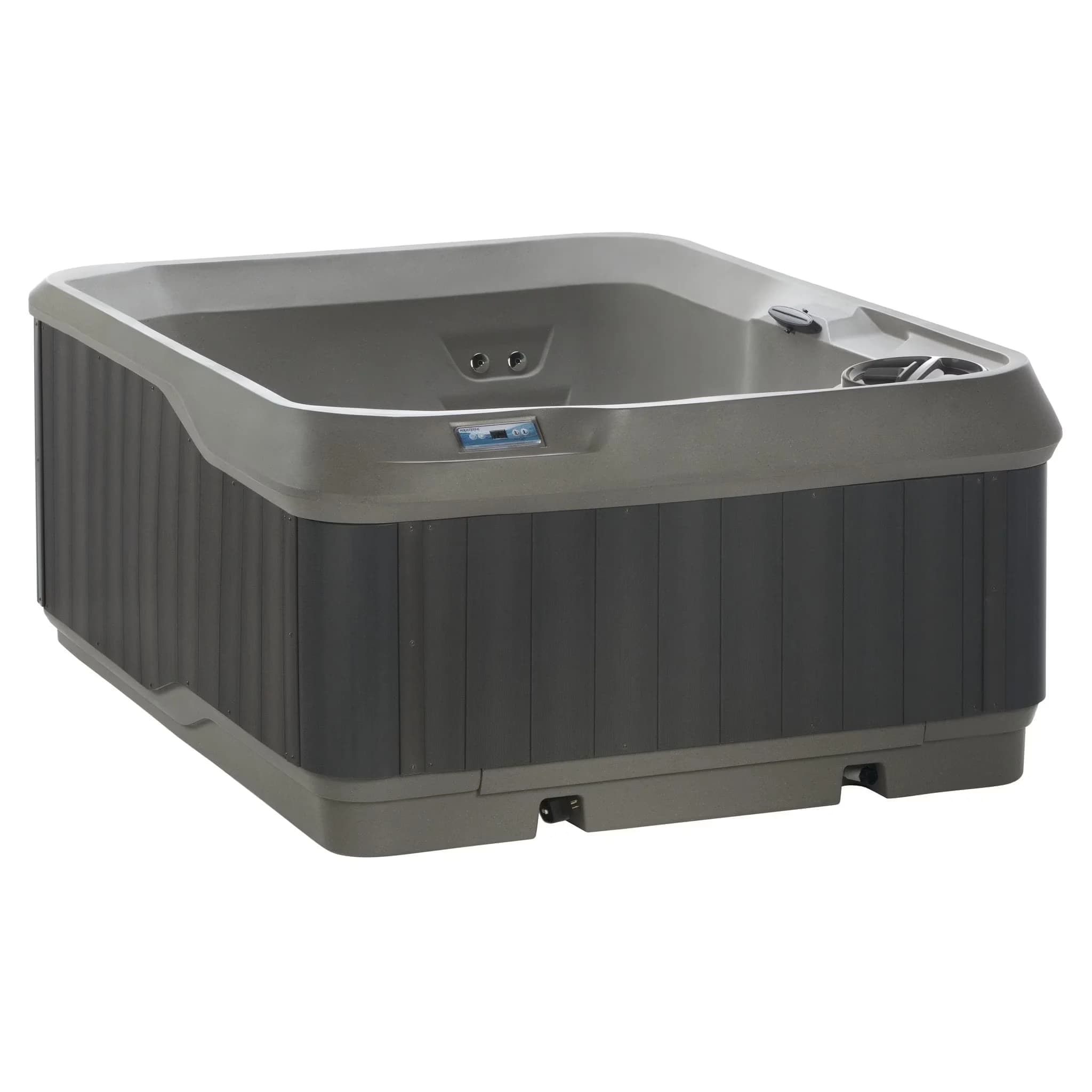 Quality Hot Tub with Energy Efficient, Multi-Color Underwater LED Light - Taupe/Charcoal Model 37EF8C