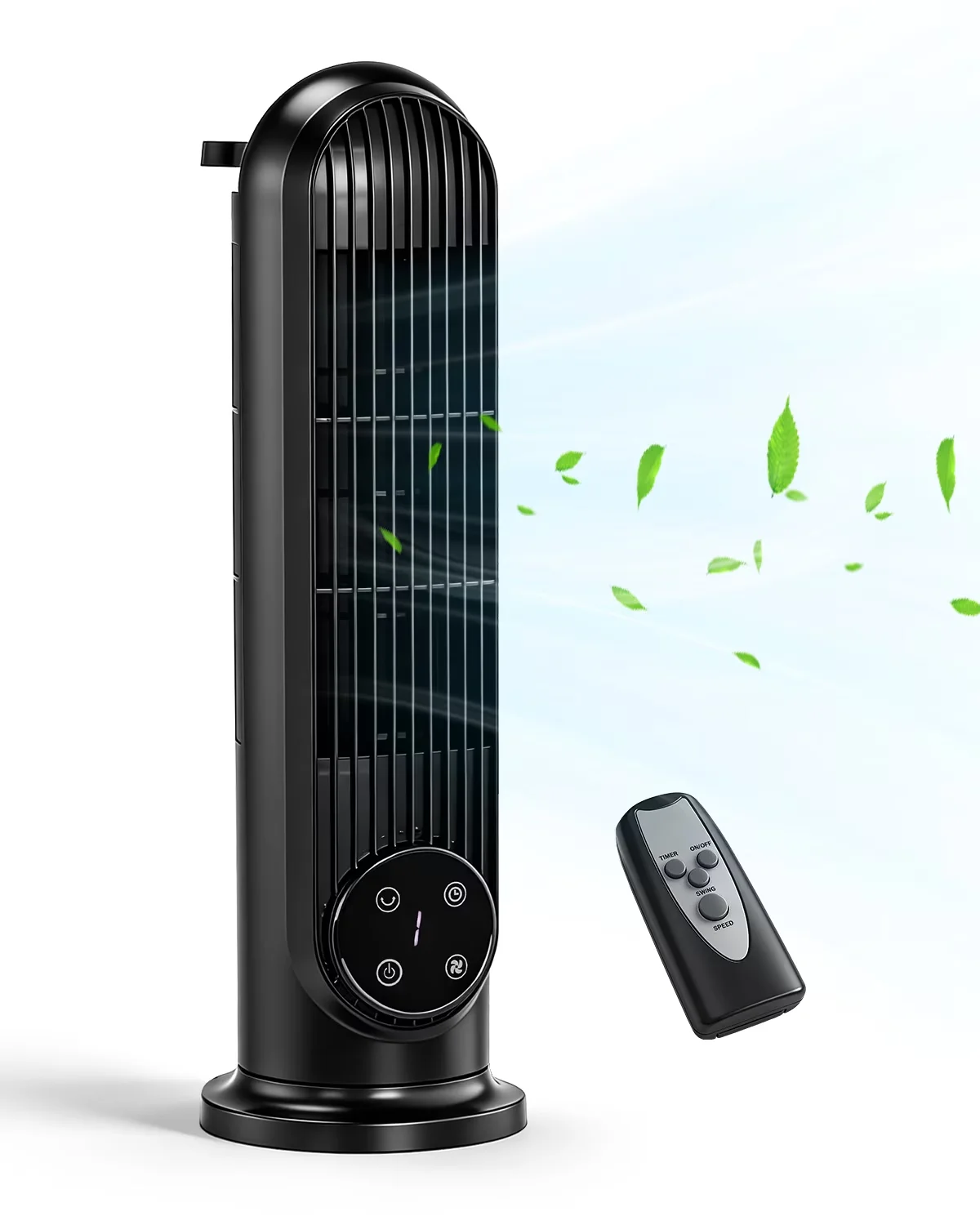 Sleek Fans In Cooling with LED, Child Lock - Plastic 16" for Home Office, Bedroom Model EC3FE7