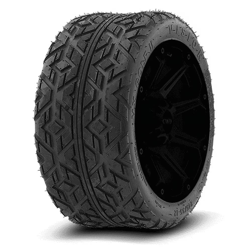Quality Golf Cart Tire with Durable Construction, Black Wall Sidewall - VS8039A Model 6FEEAB