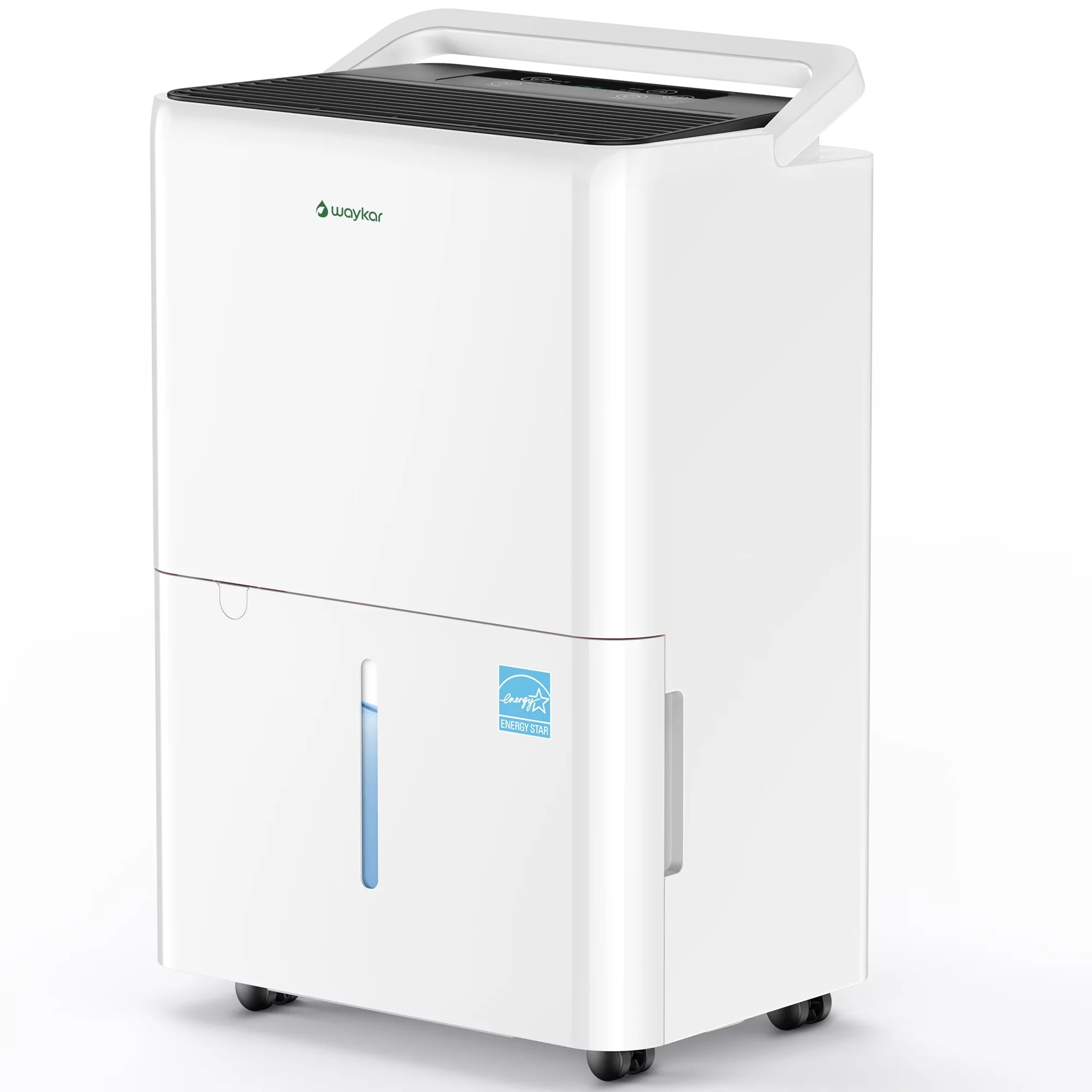 Premium Dehumidifier with Automatic Shut-Off, Bucket Full Indicator - White for Home Model D68C30