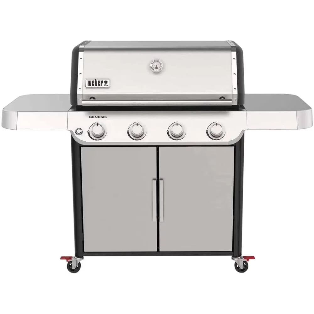 Essential Gas Grill with Rust Resistant, Genesis S-415 (Liquid Propane) - Stainless Steel Silver Model CE54C1