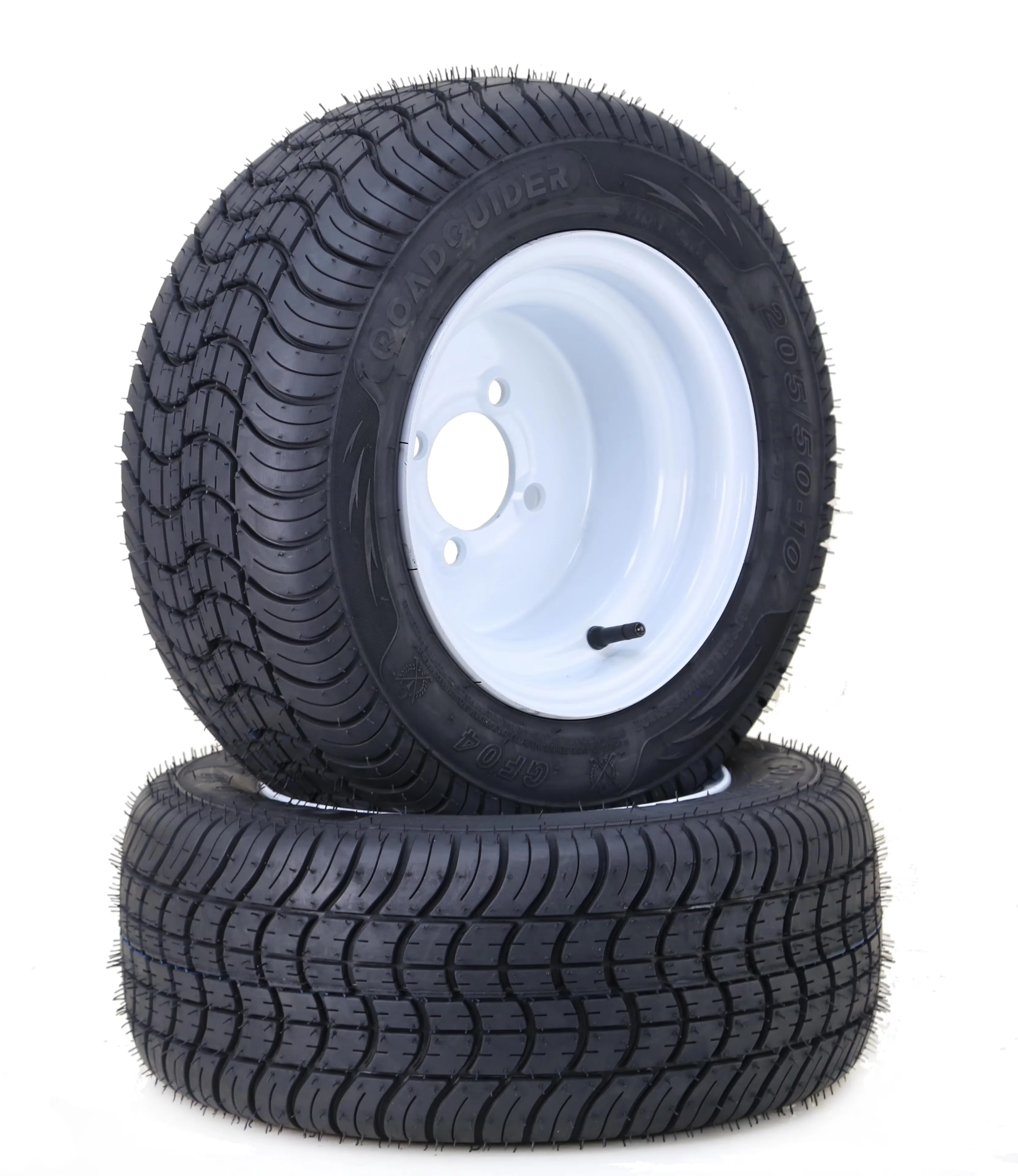 Efficient Golf Cart Tire with Heavy-Duty, Non directional tread pattern, Set 2 -14002 - Model CFF4B4