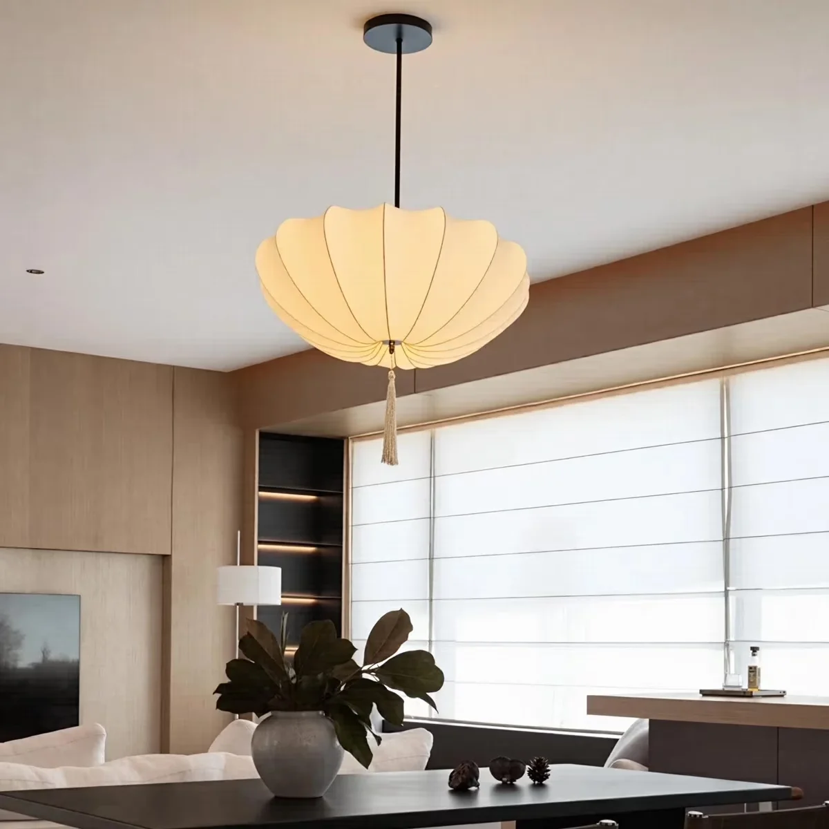 Sleek Ceiling Lights Fixture with Scandinavian, Industrial - Black Metal for Living Room Model A6DD54