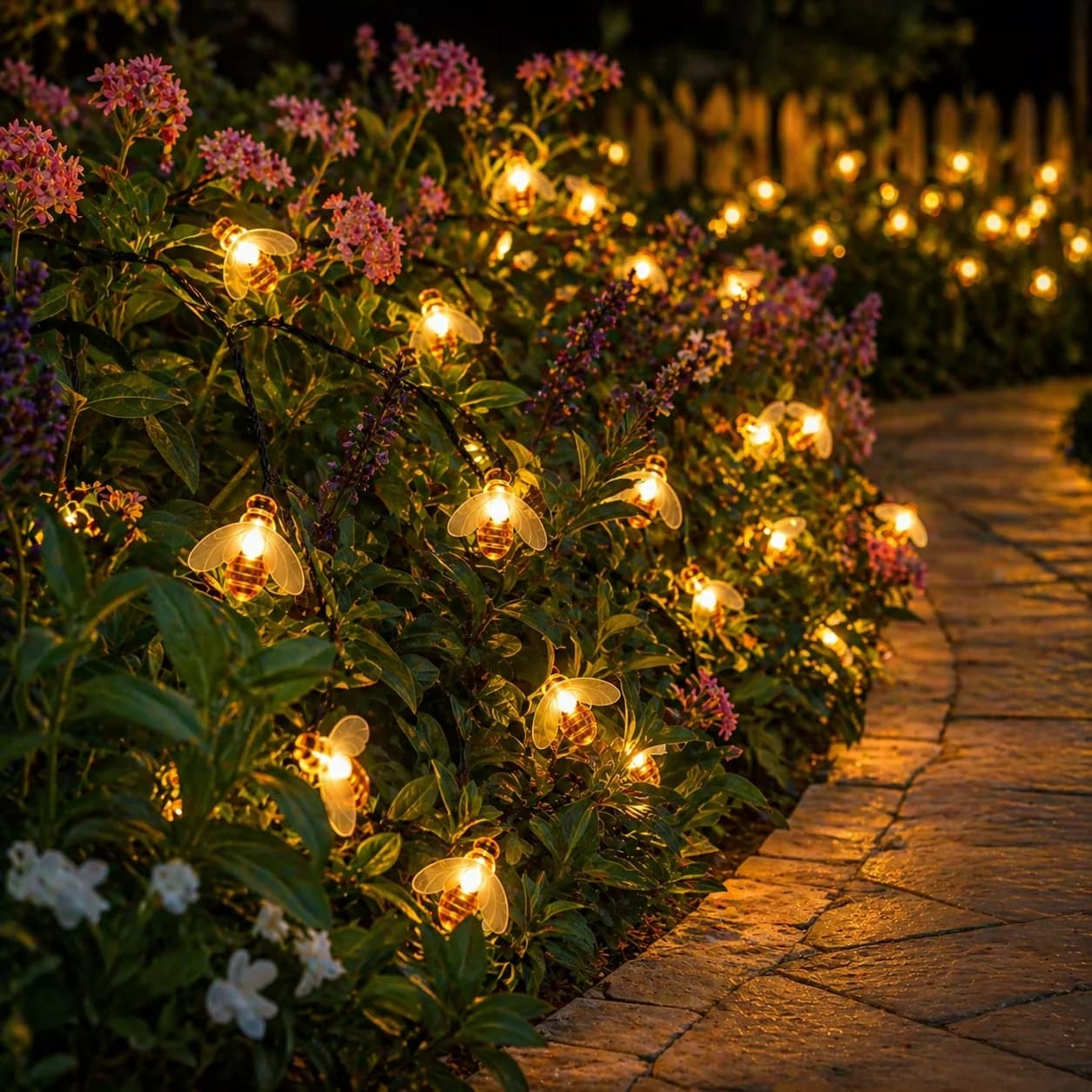 Modern Novelty Light with LED, Solar, Solar String Lights Outdoor - White for Patio, Party Model 2C109B