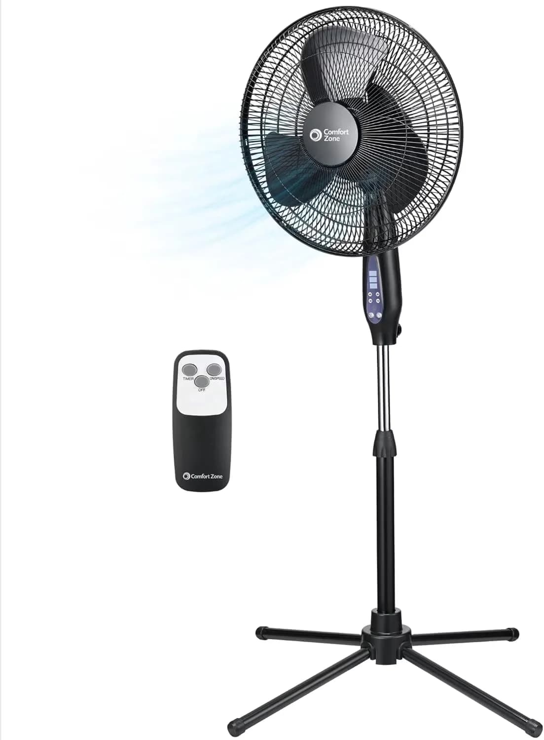 Reliable Fans In Cooling with Oscillating, Adjustable Height - Plastic Black Model 66E9E1